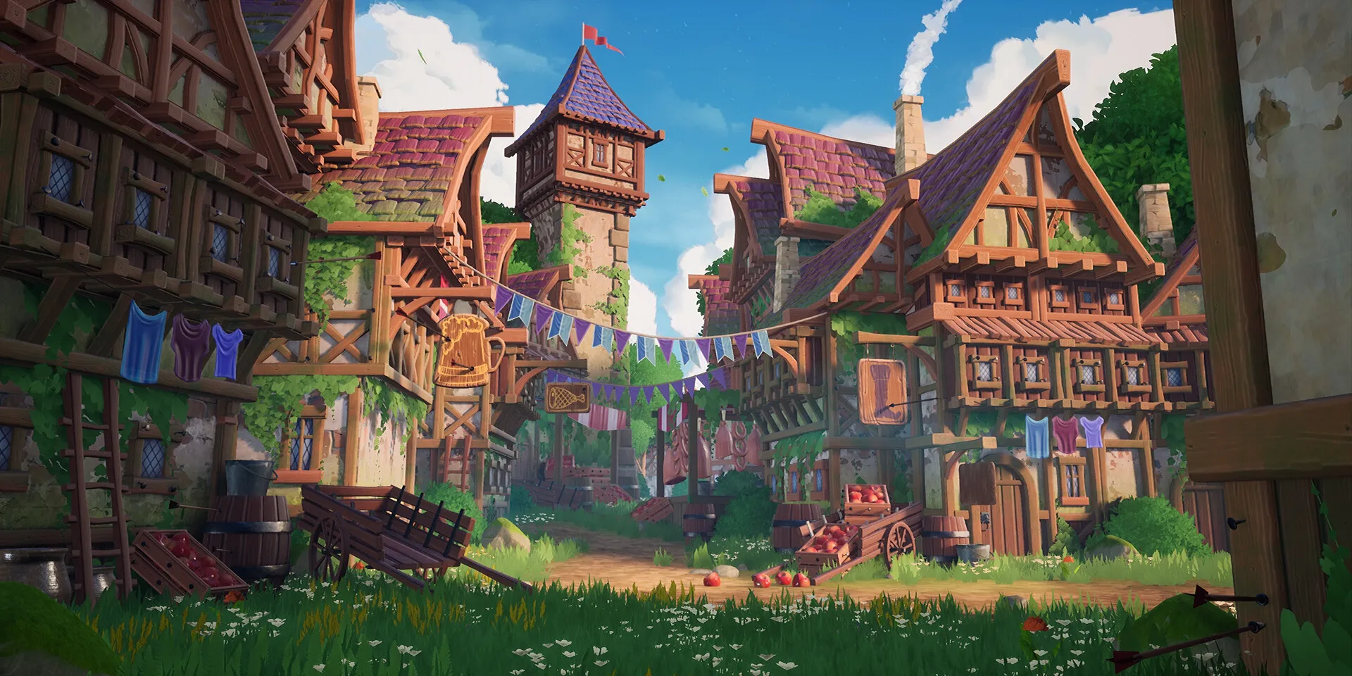 Stylized Medieval Town, image 2