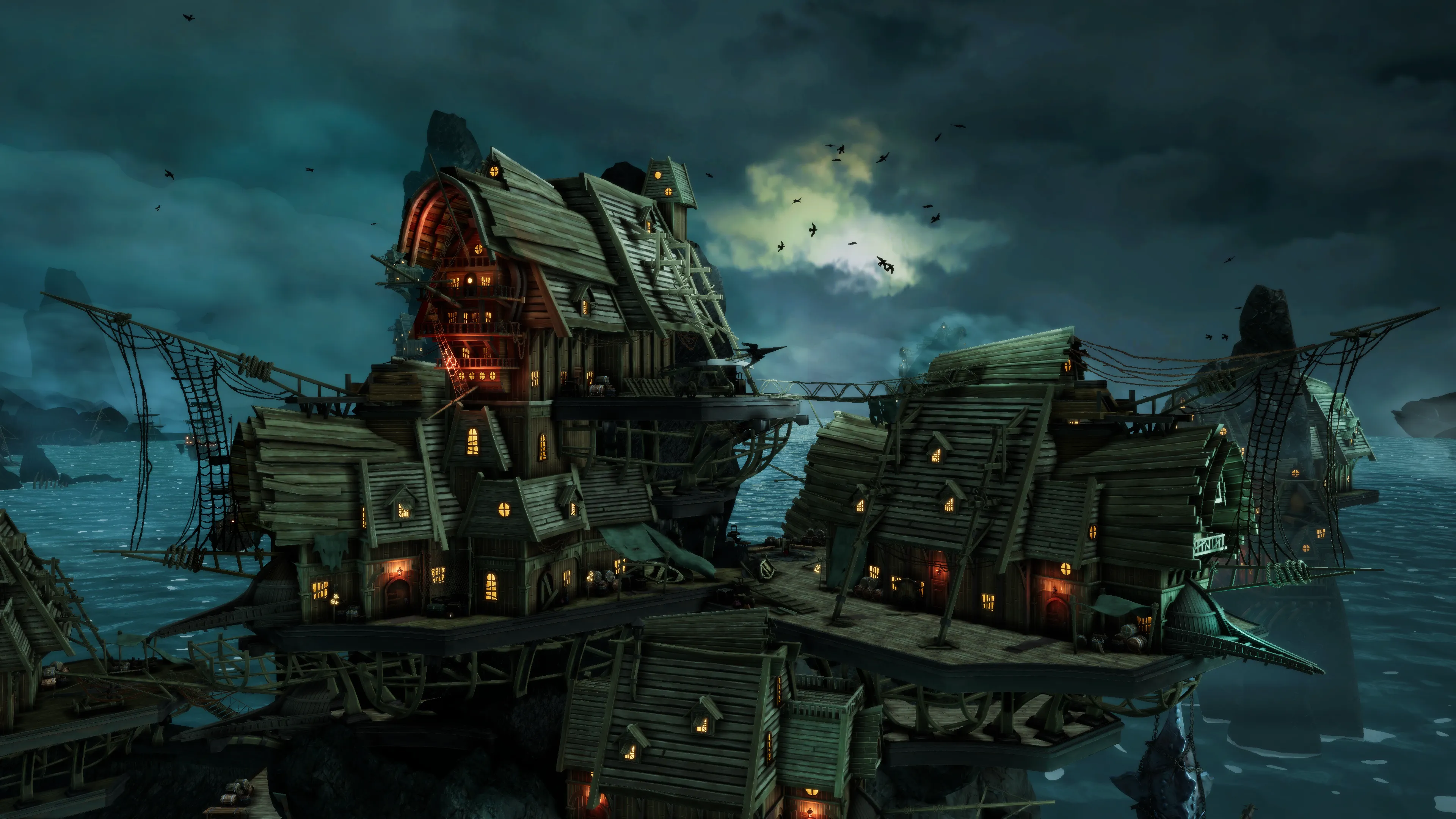 Stylized Pirate Port City, image 43