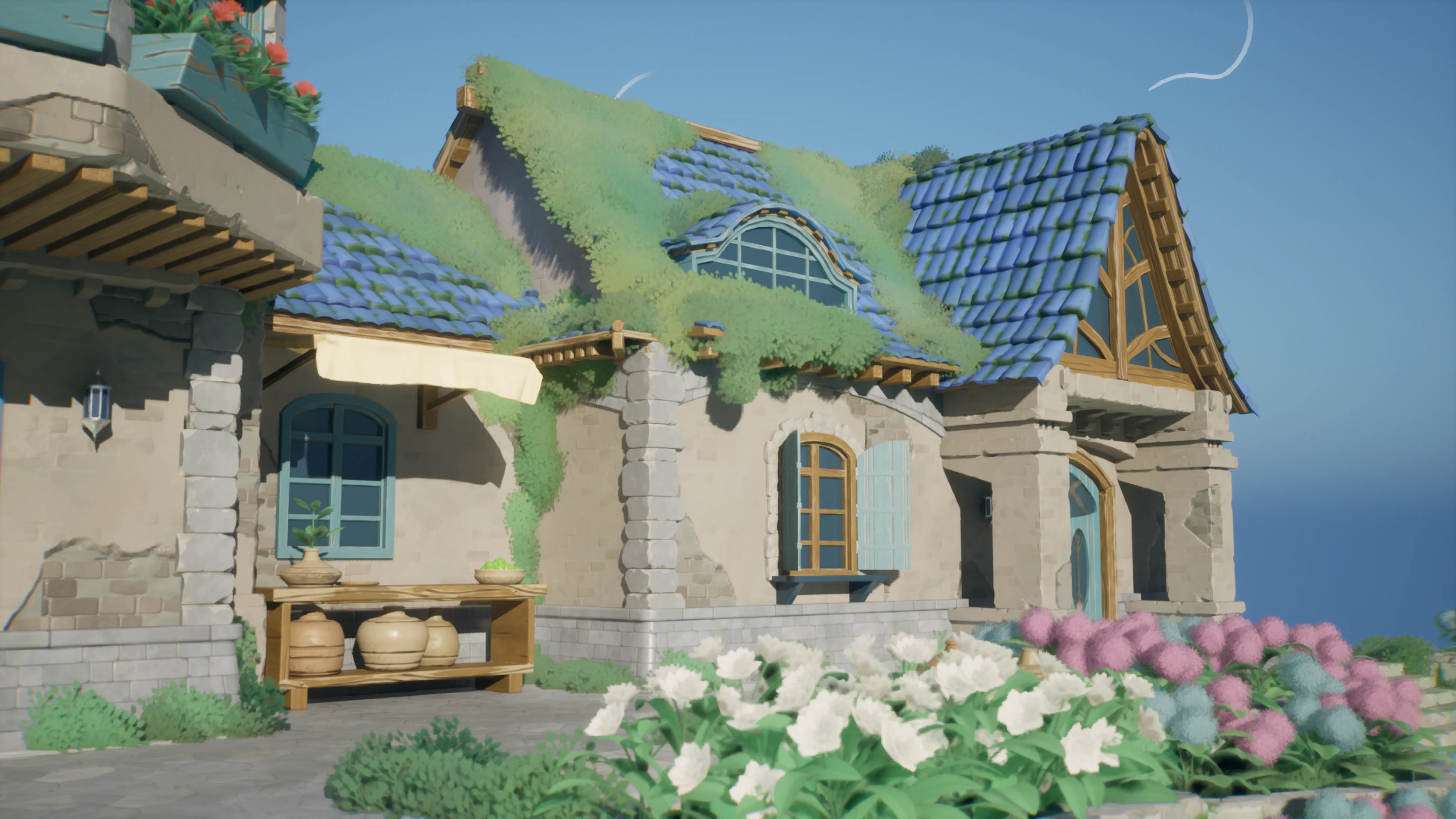 Stylized Azure Hillside, image 8