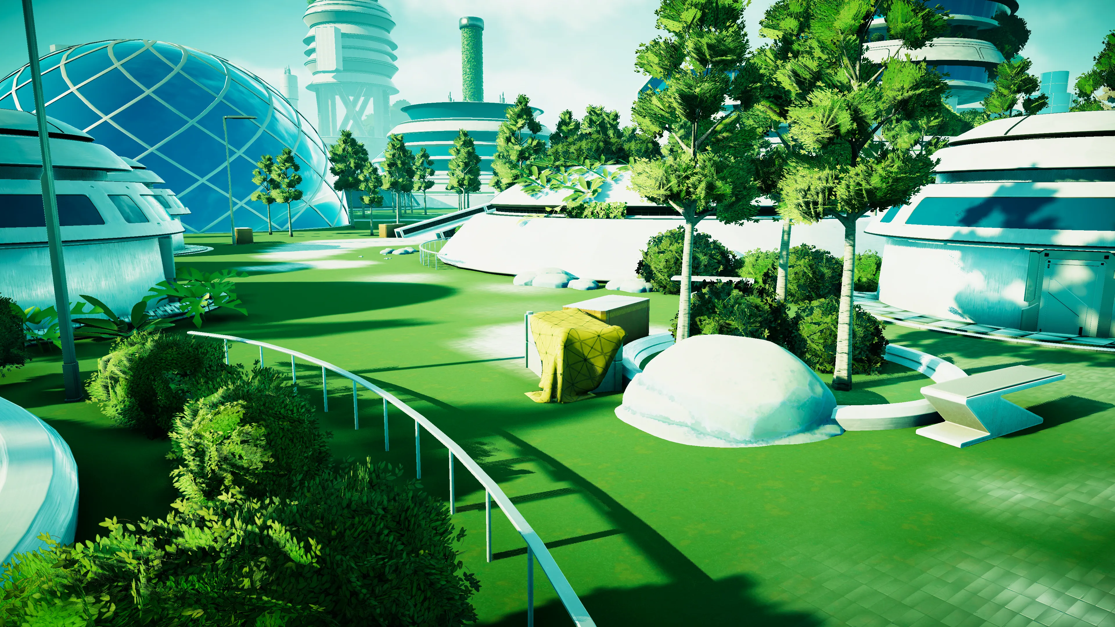 Stylized Solarpunk City, image 20
