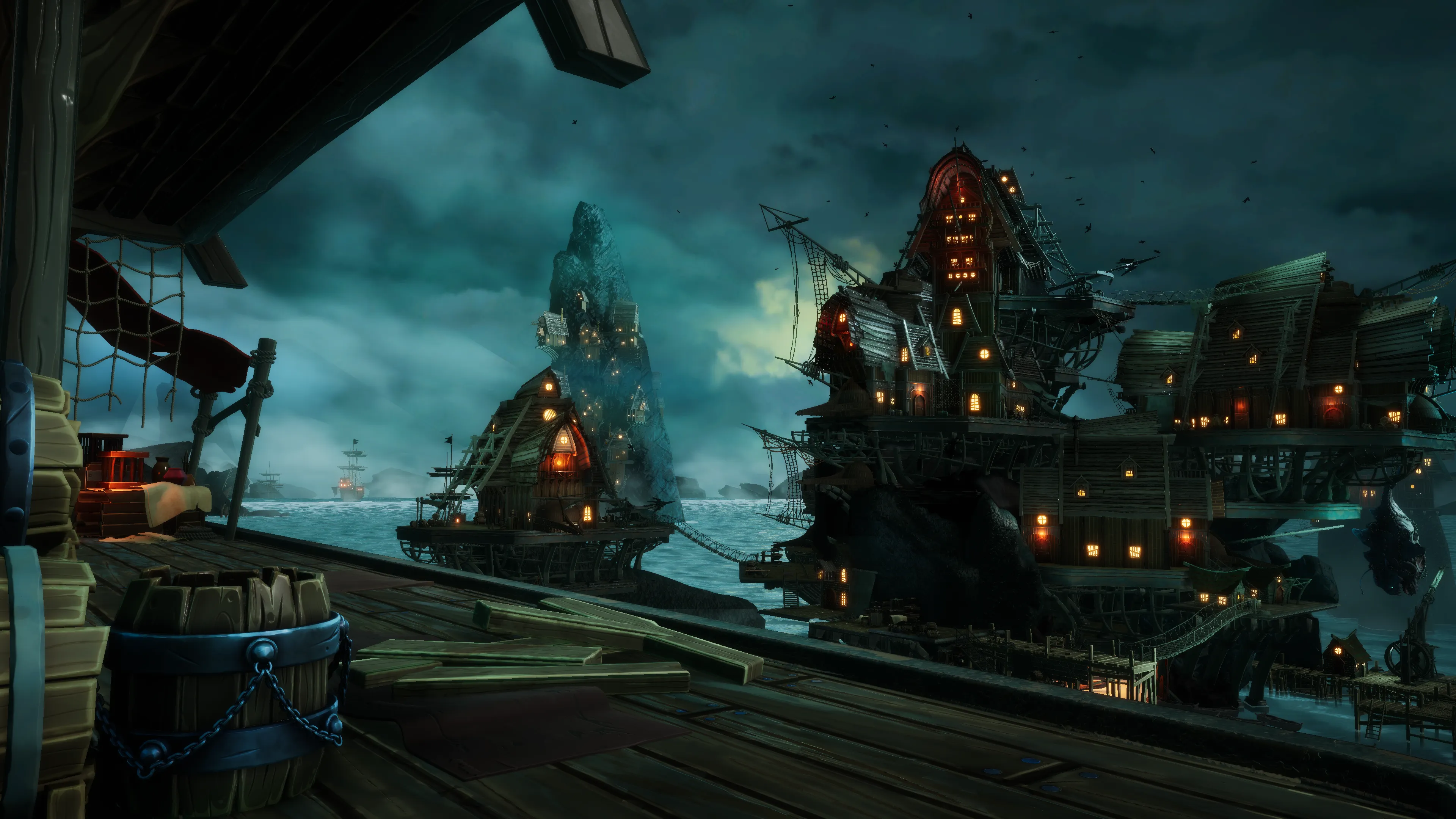 Stylized Pirate Port City, image 45