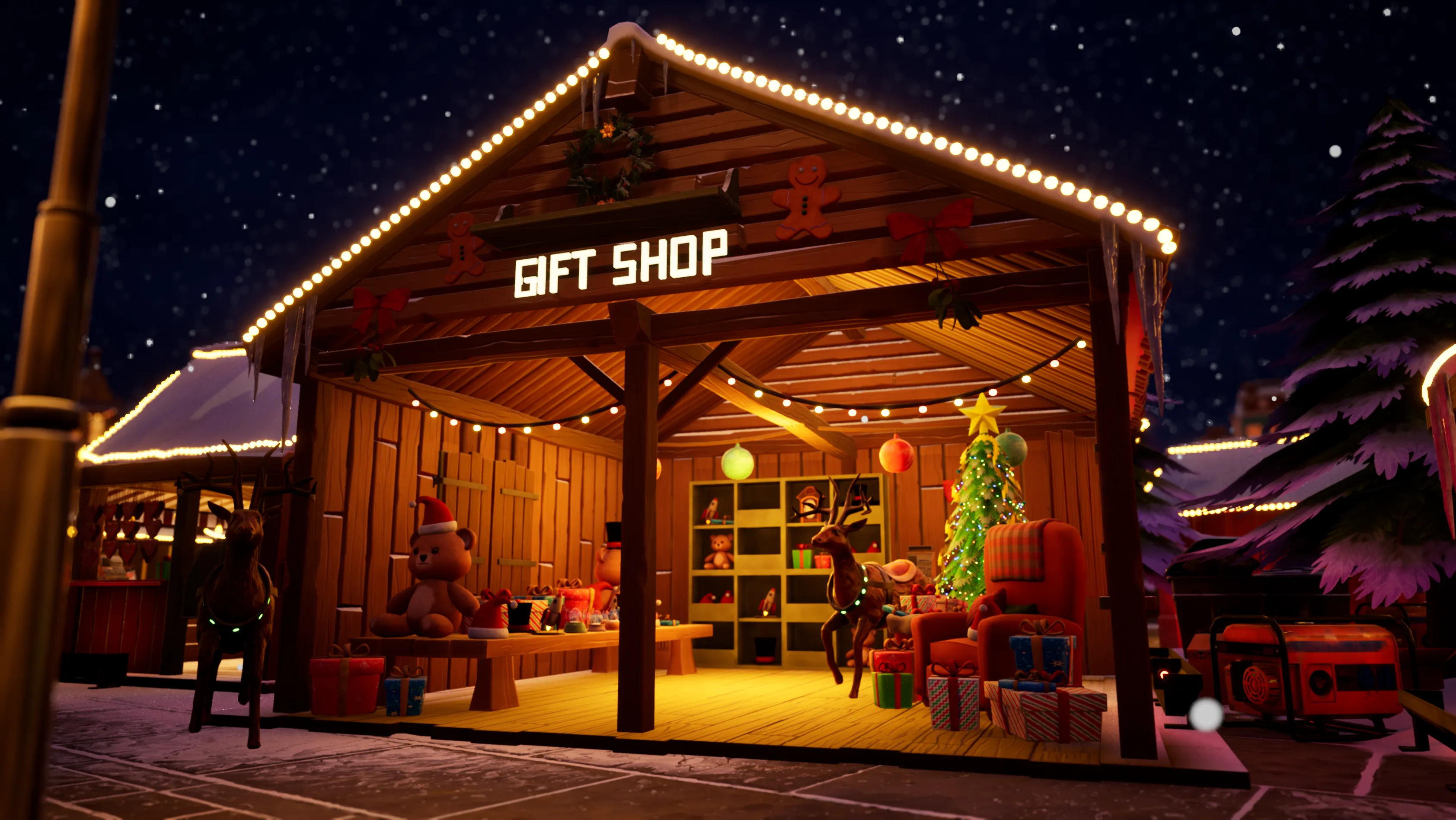 Stylized Christmas Market, image 13