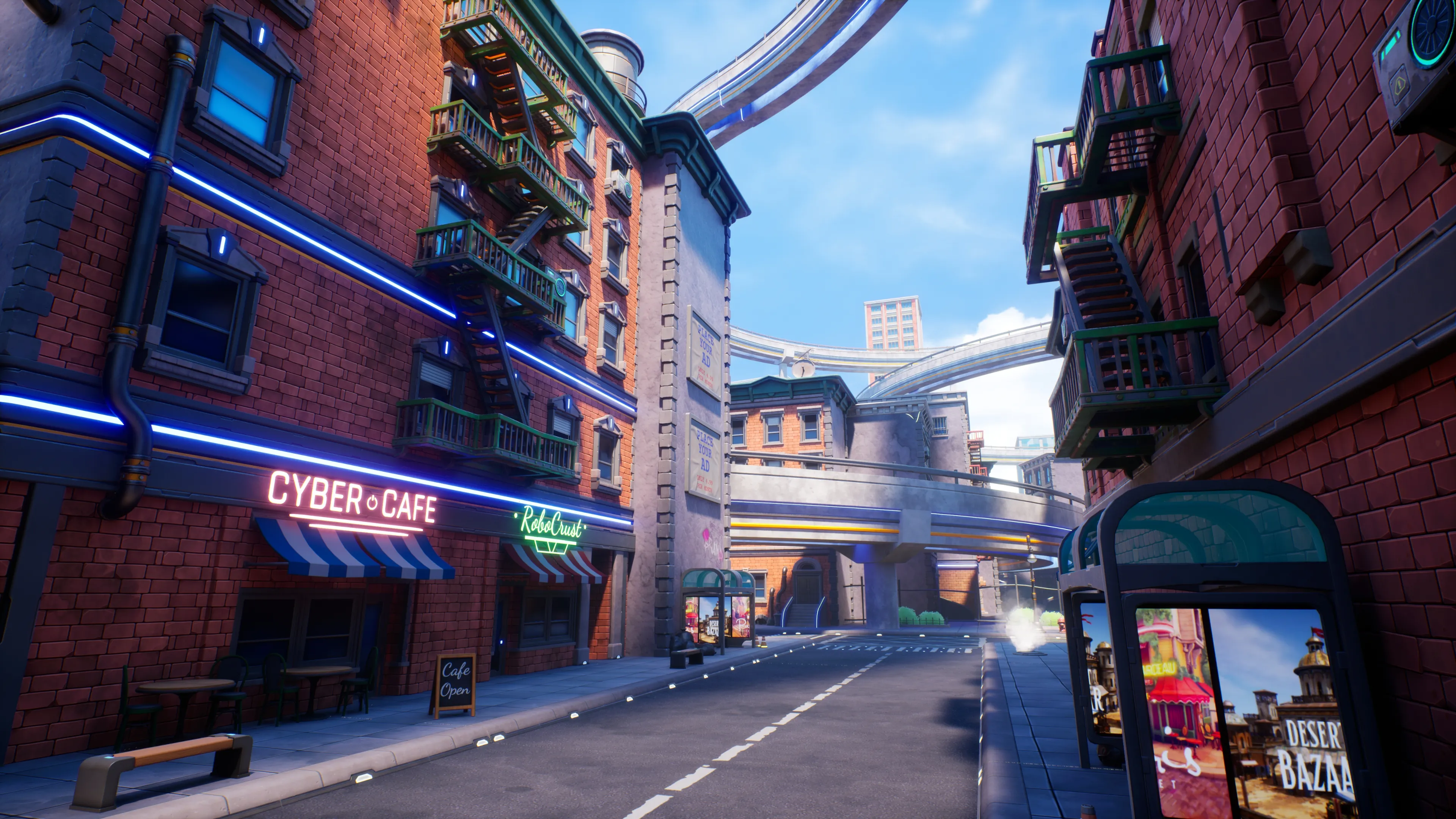 Stylized Sci-Fi Modern City, image 11
