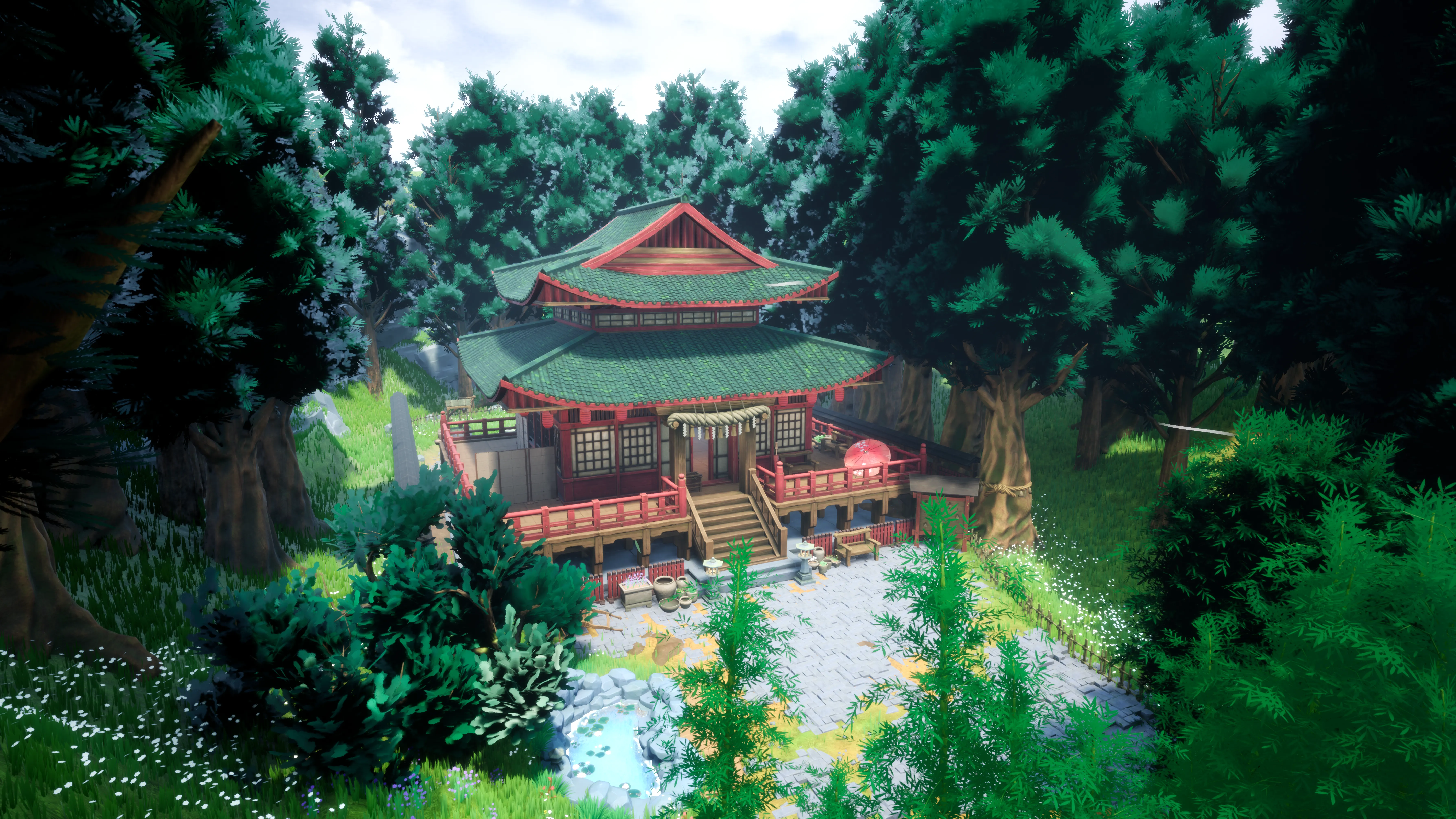 Stylized Japanese Shrine, image 18
