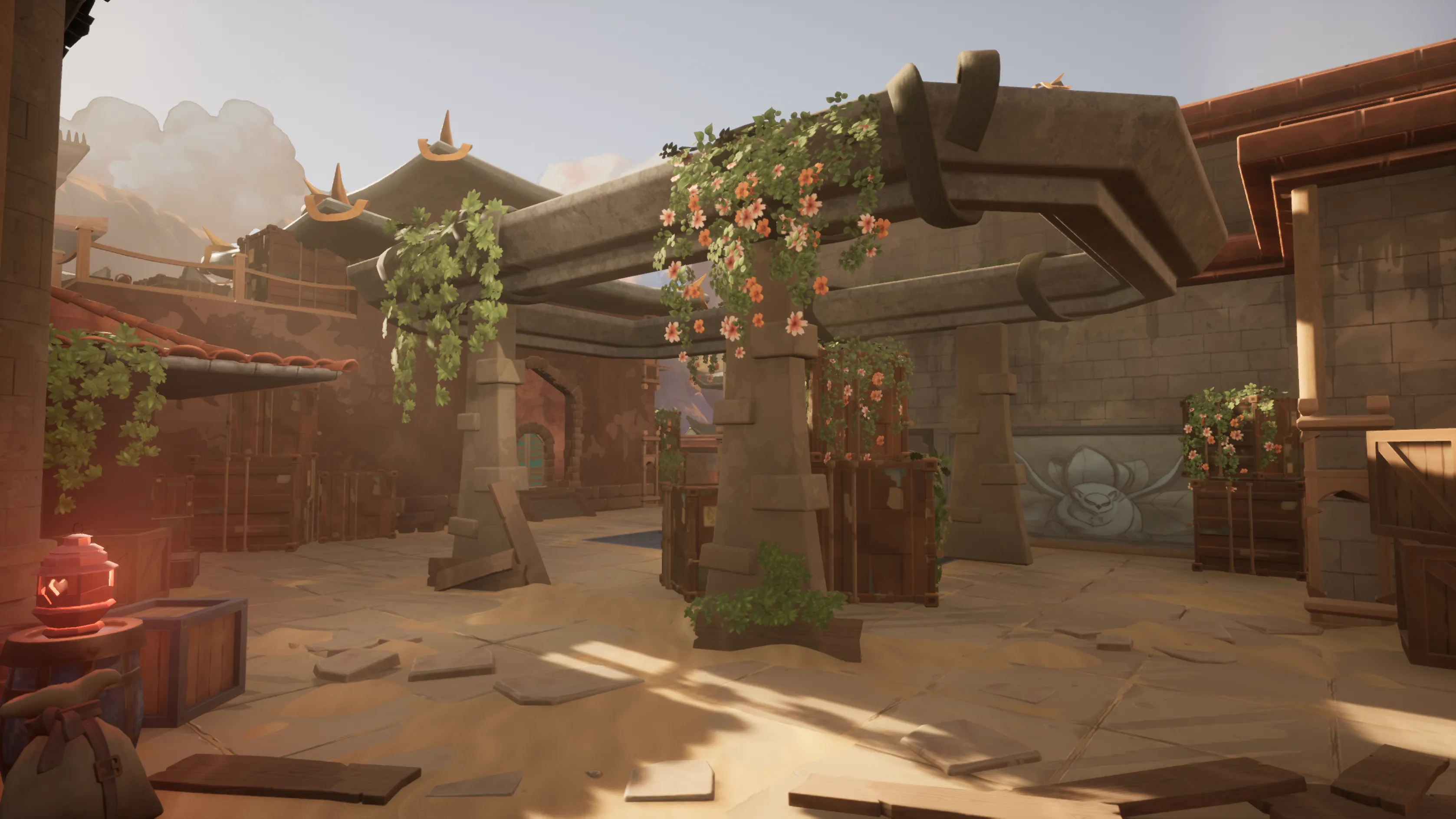 Stylized Asian Temple, image 8