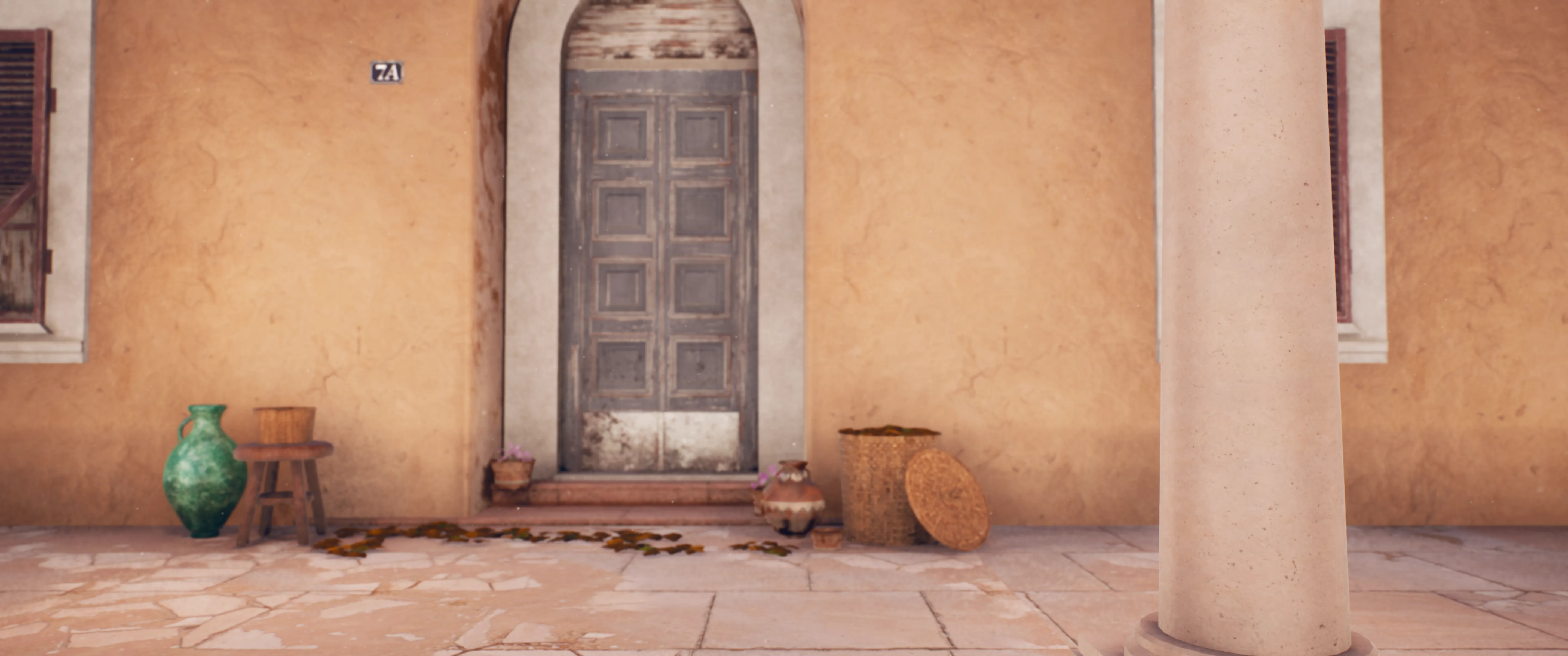 Stylized Mediterranean Courtyard, image 10