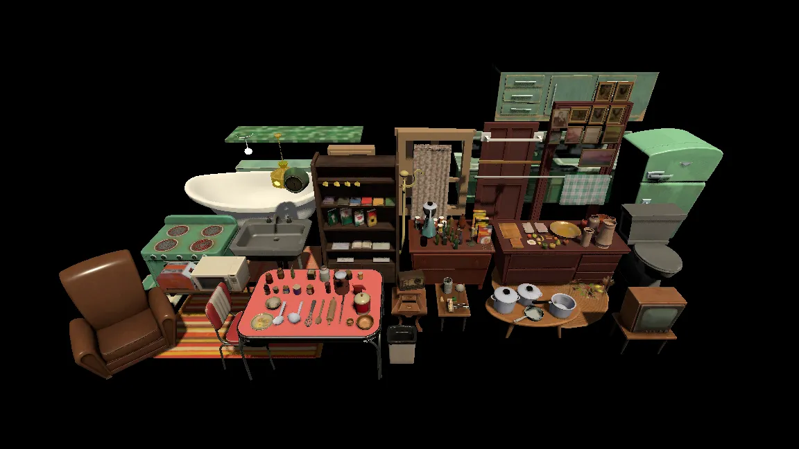 Stylized House Interior, image 25