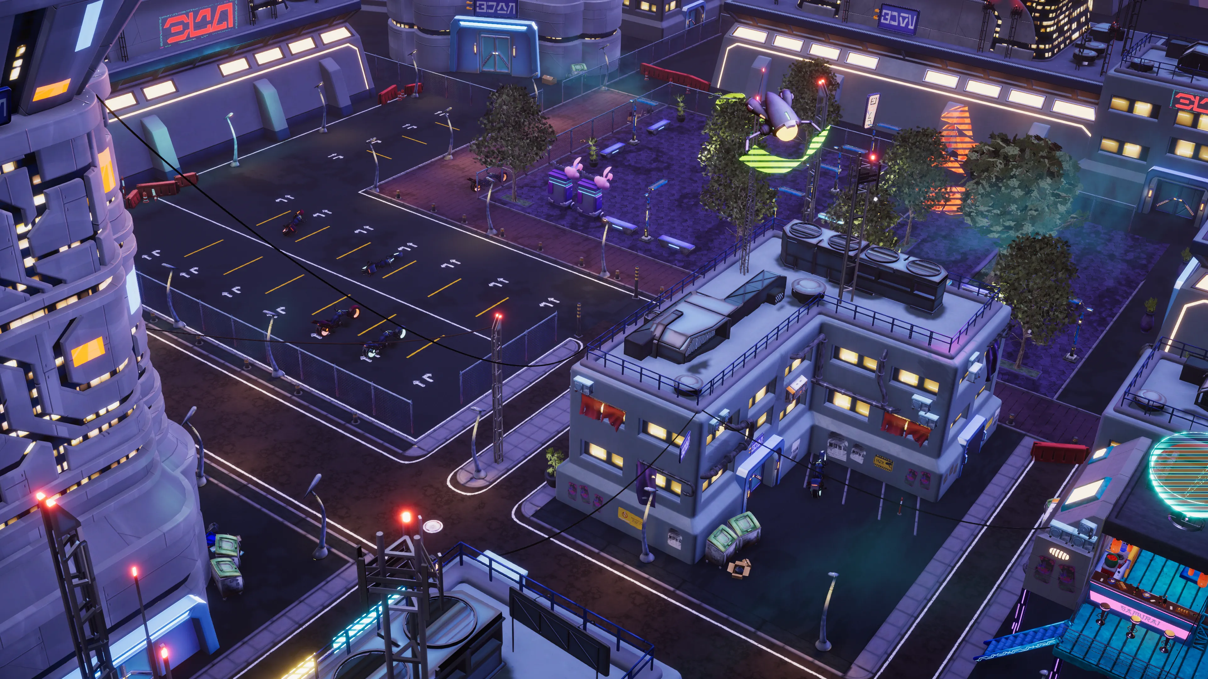Stylized Cyberpunk Street, image 17