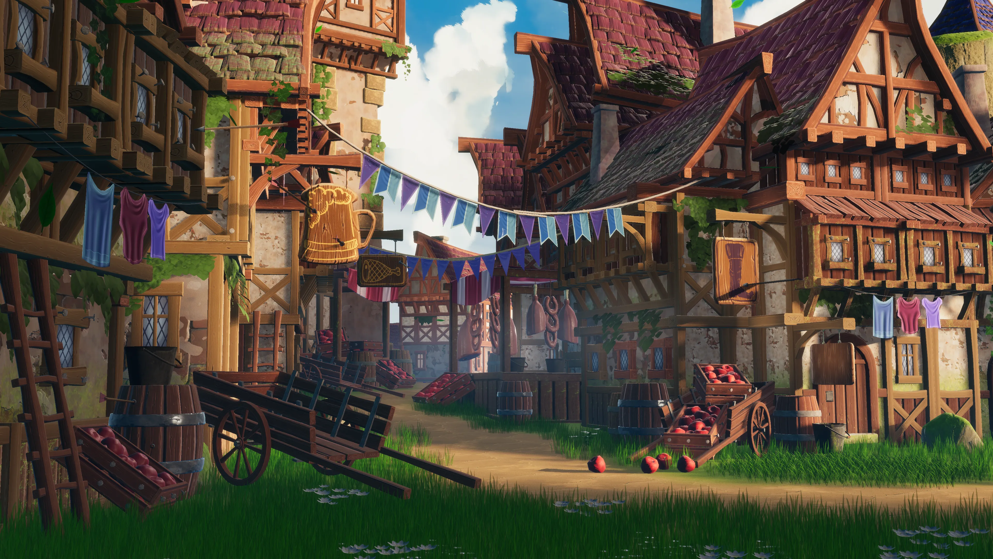 Stylized Medieval Town, image 18