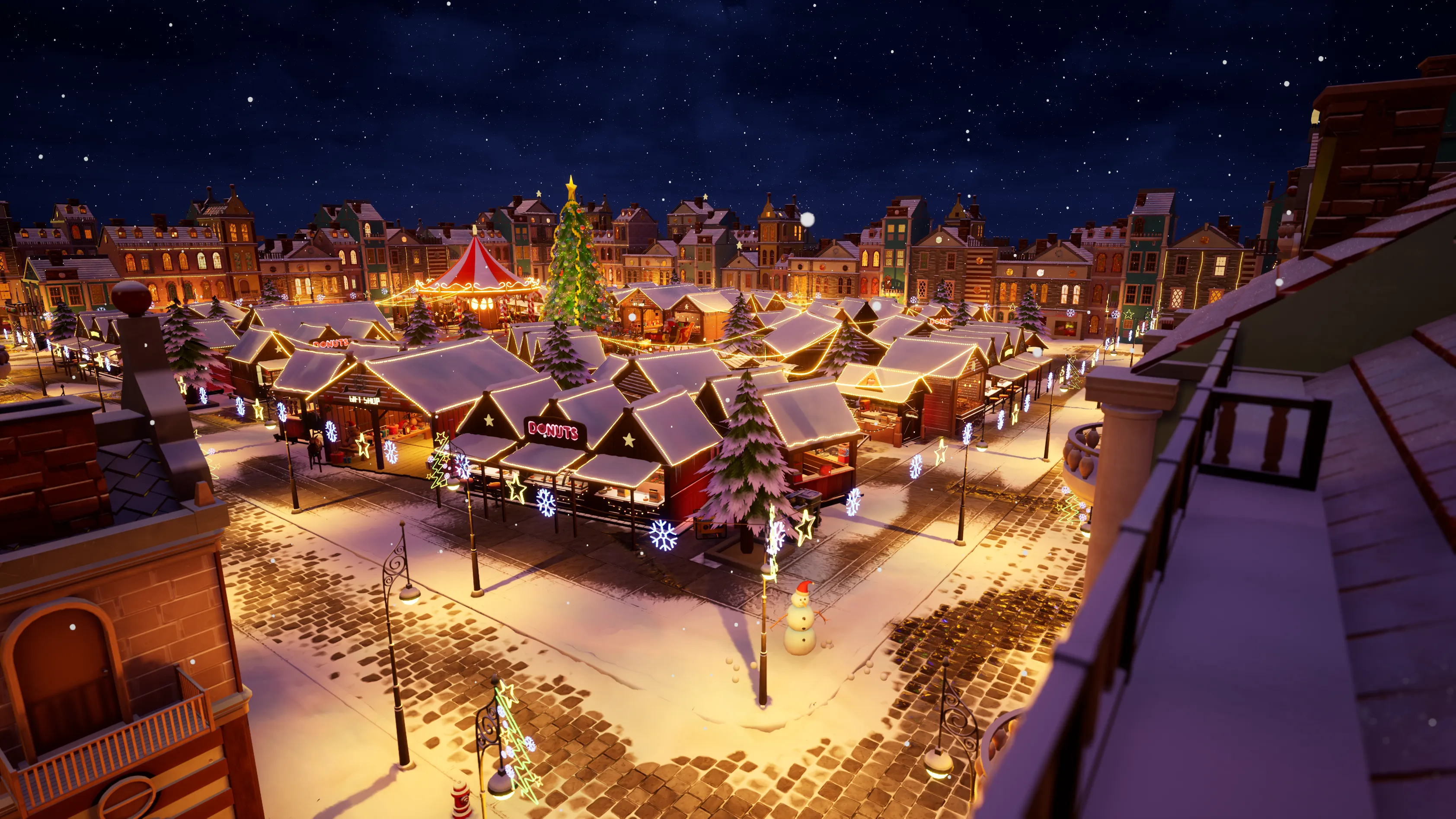 Stylized Christmas Market, image 3