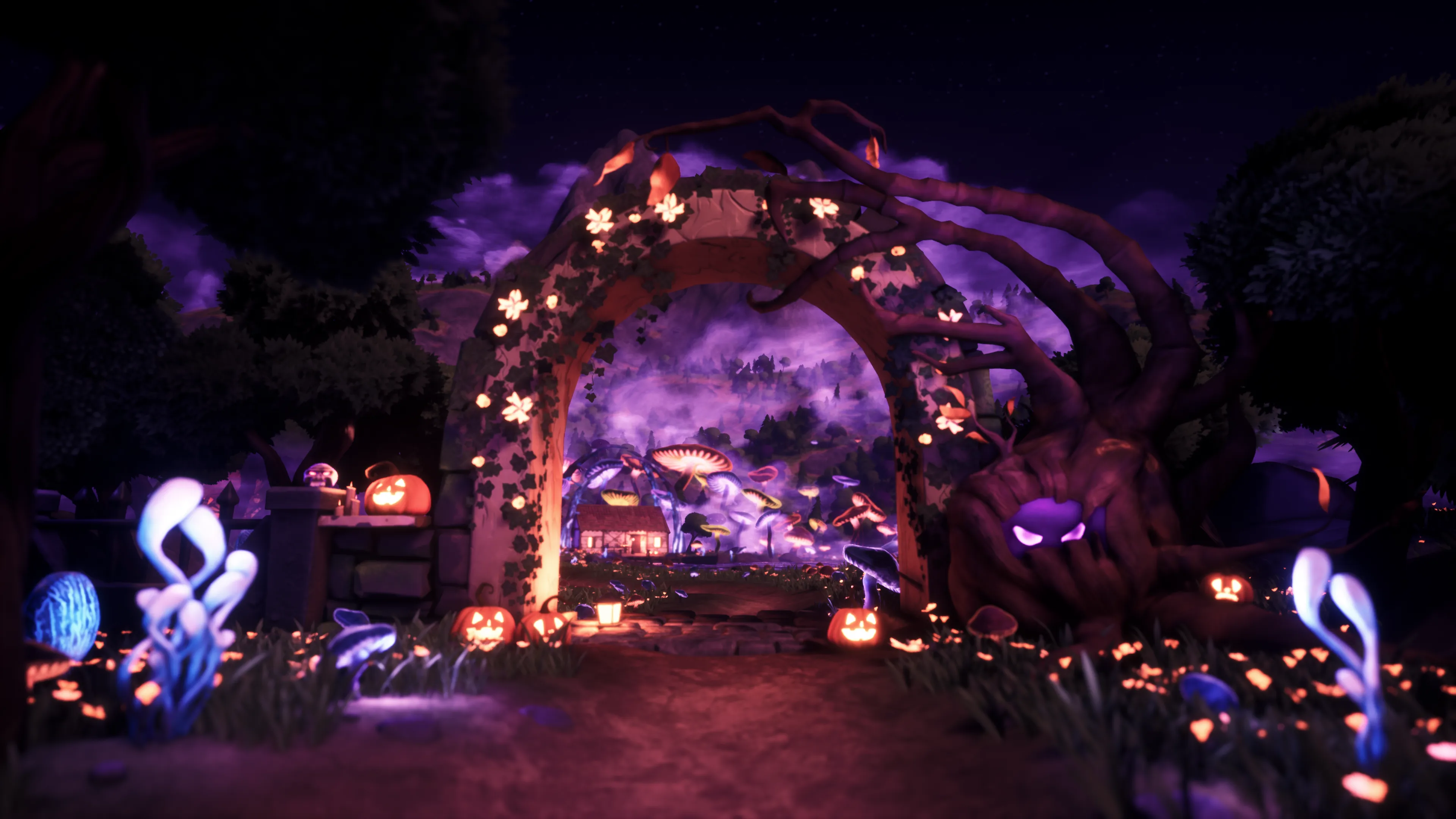 Stylized Halloween Village, image 8