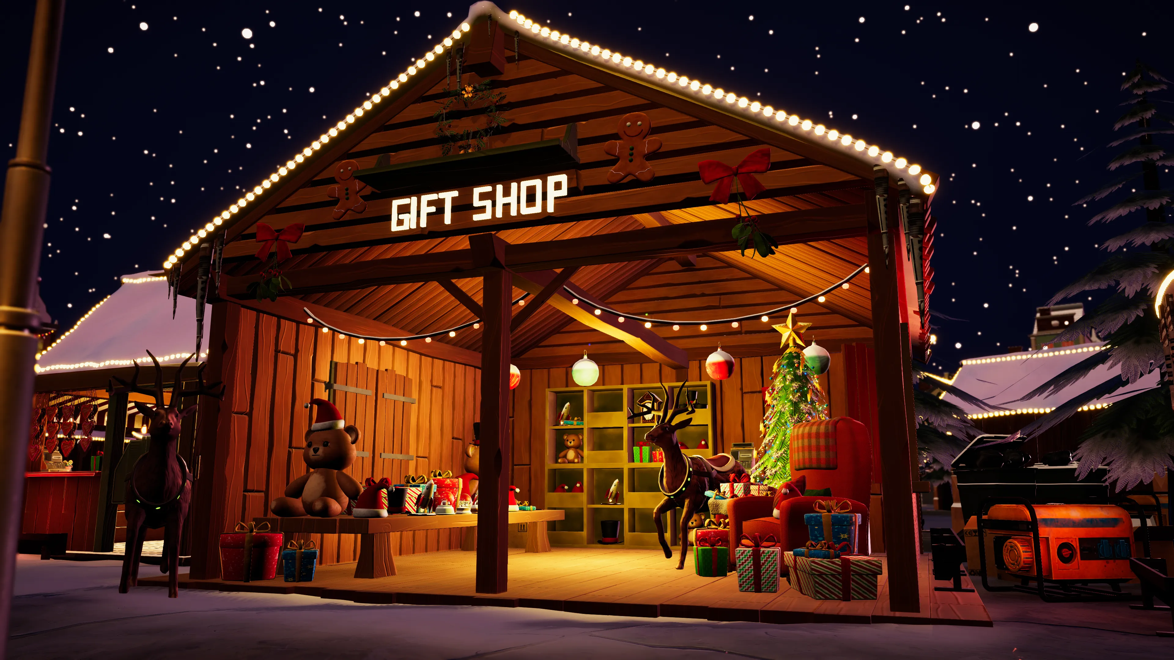 Stylized Christmas Market, image 29
