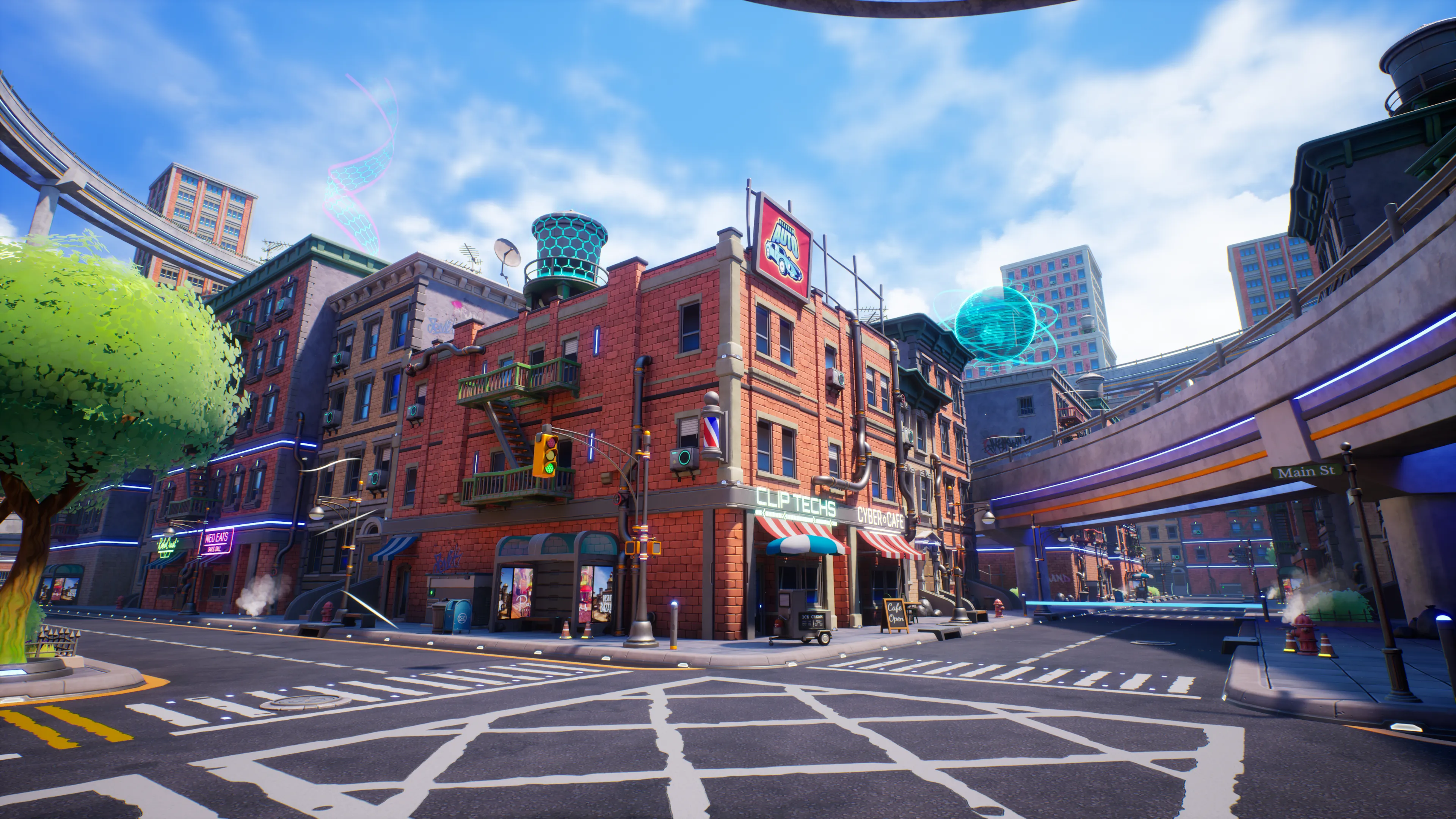 Stylized Sci-Fi Modern City, image 2