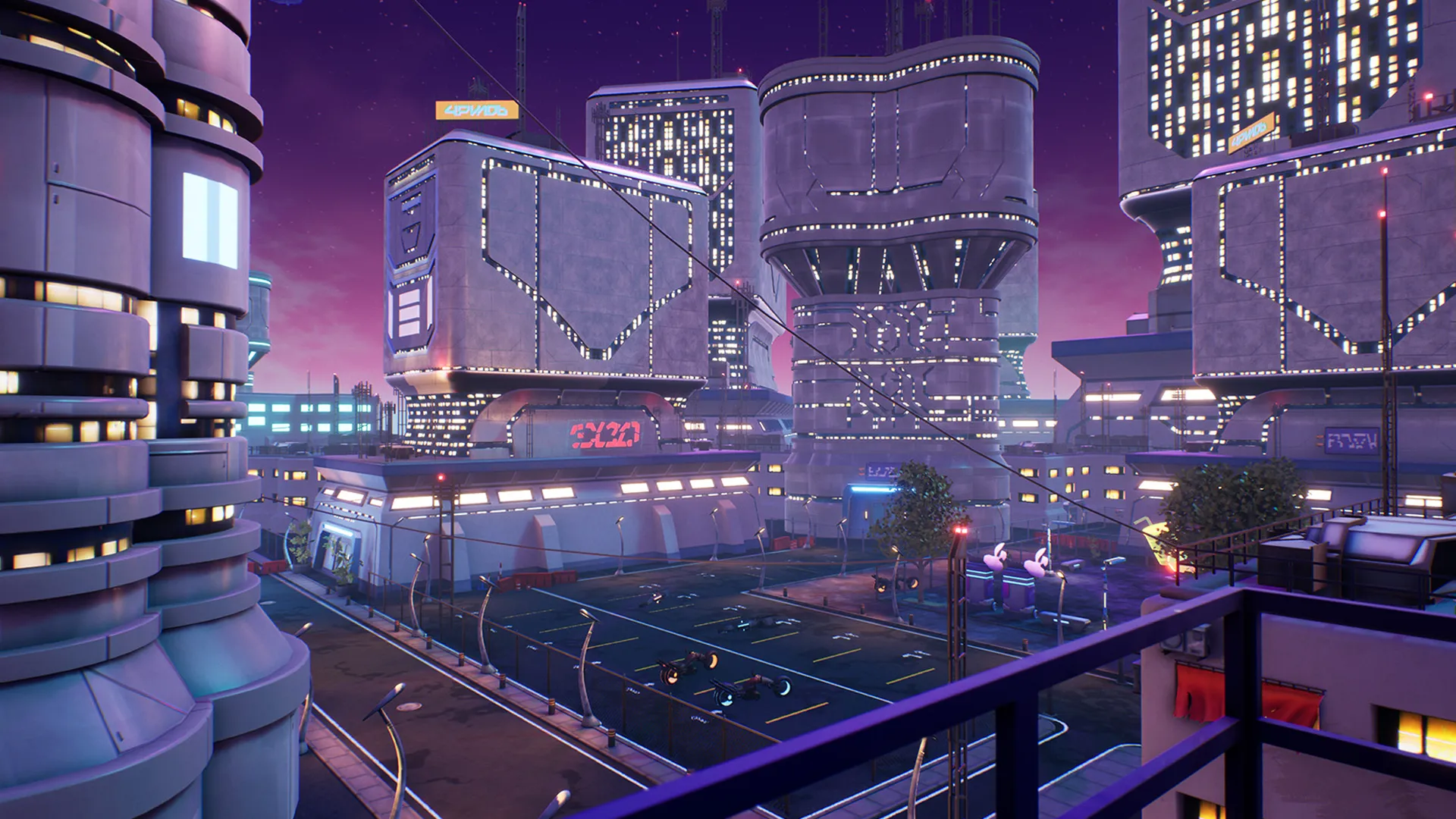 Stylized Cyberpunk Street, image 6