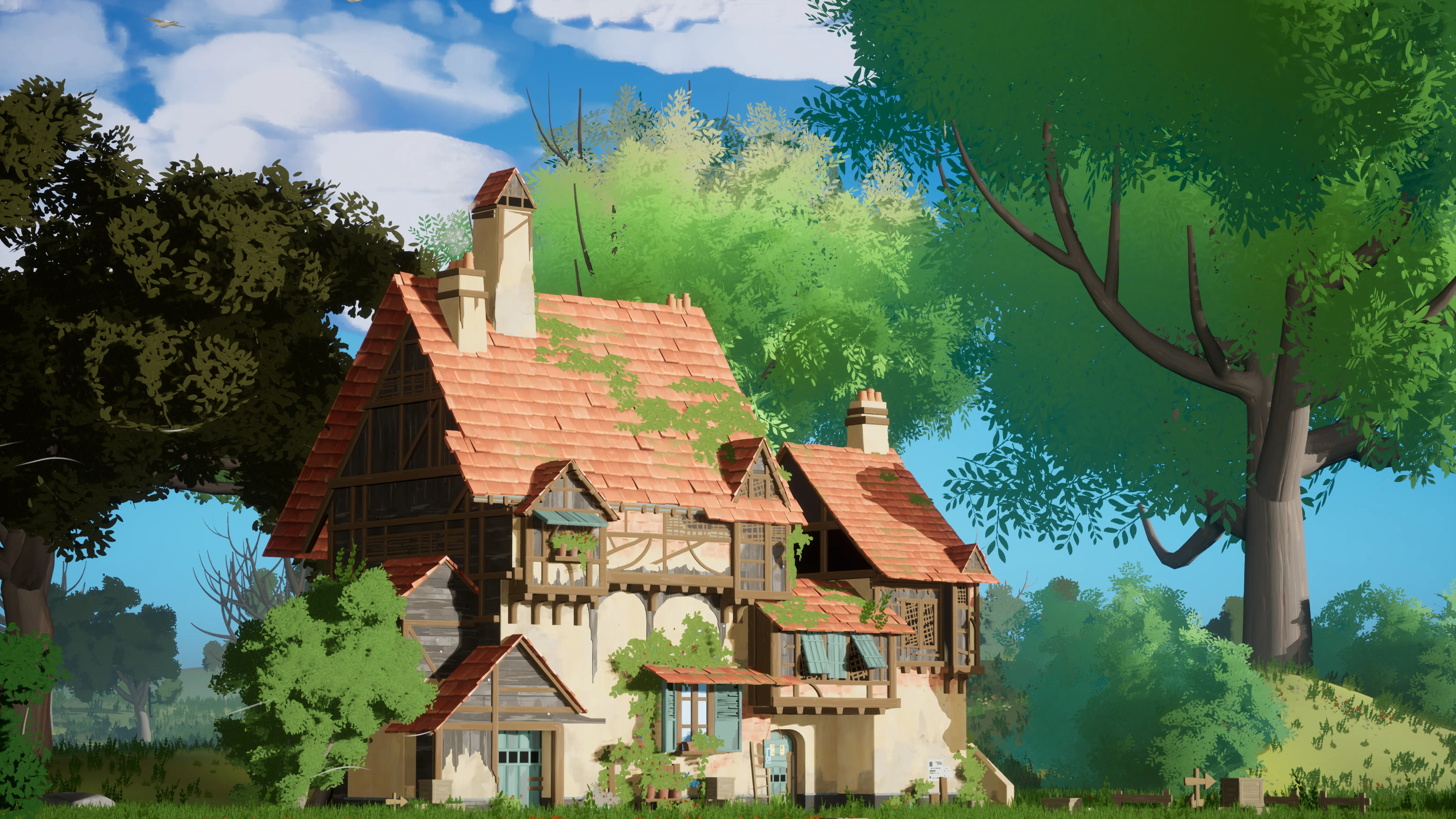 Stylized Medieval House, image 5
