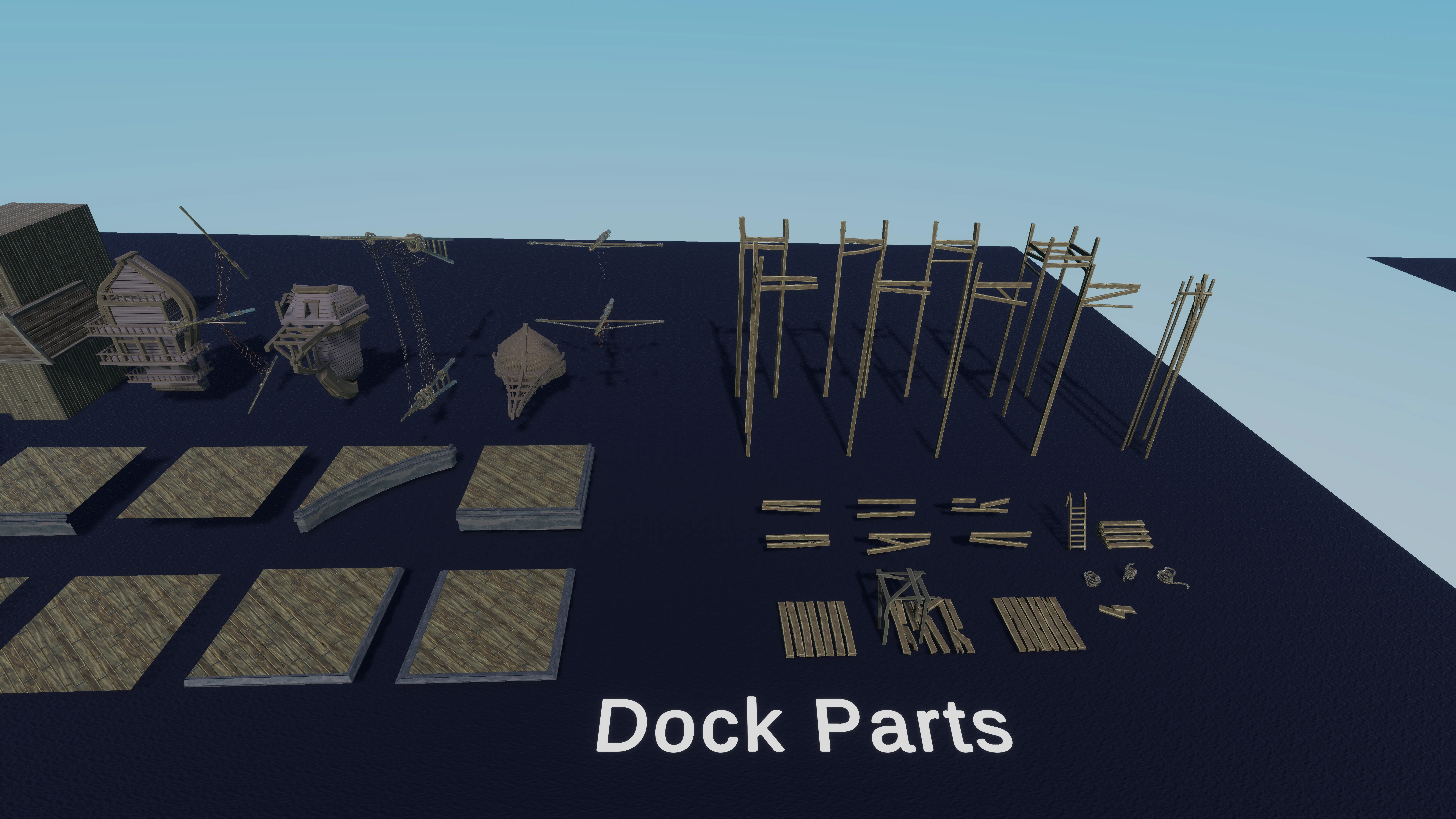 Stylized Pirate Port City, image 51