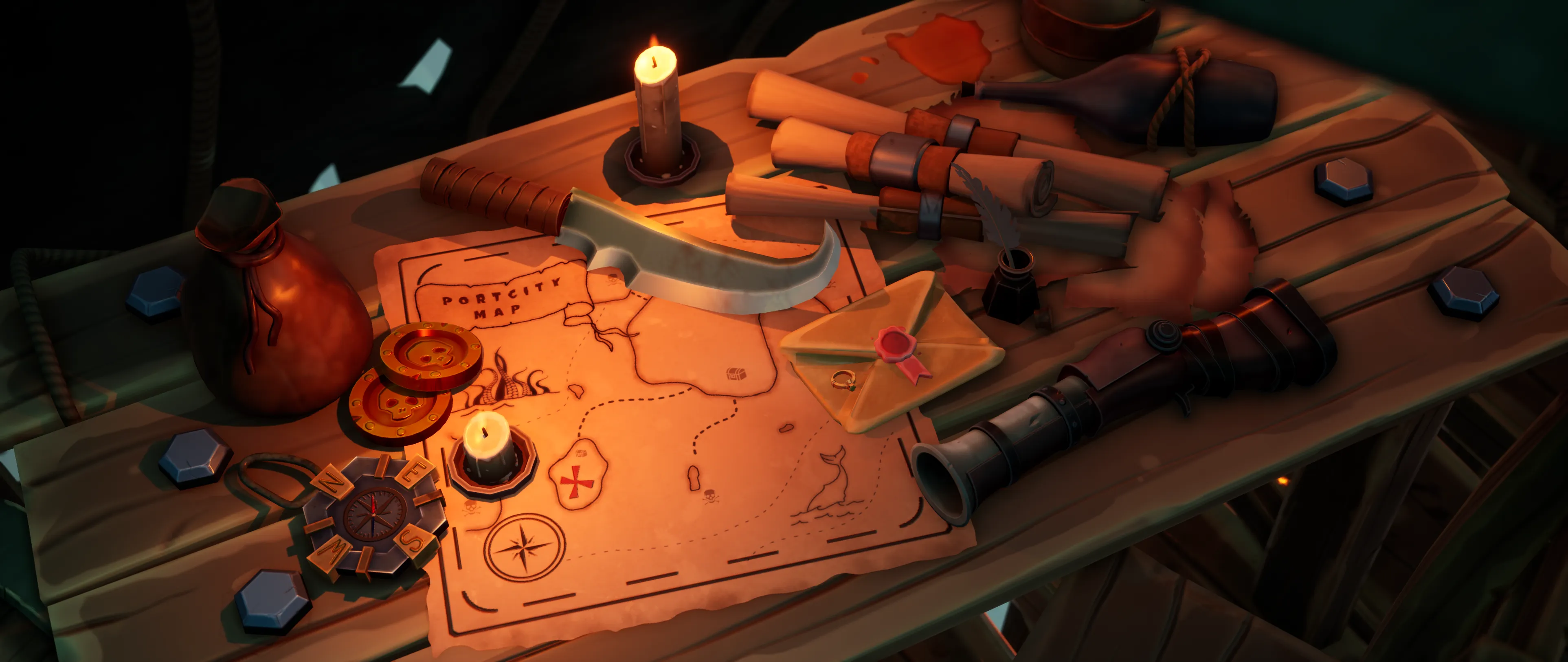 Stylized Pirate Port City, image 11