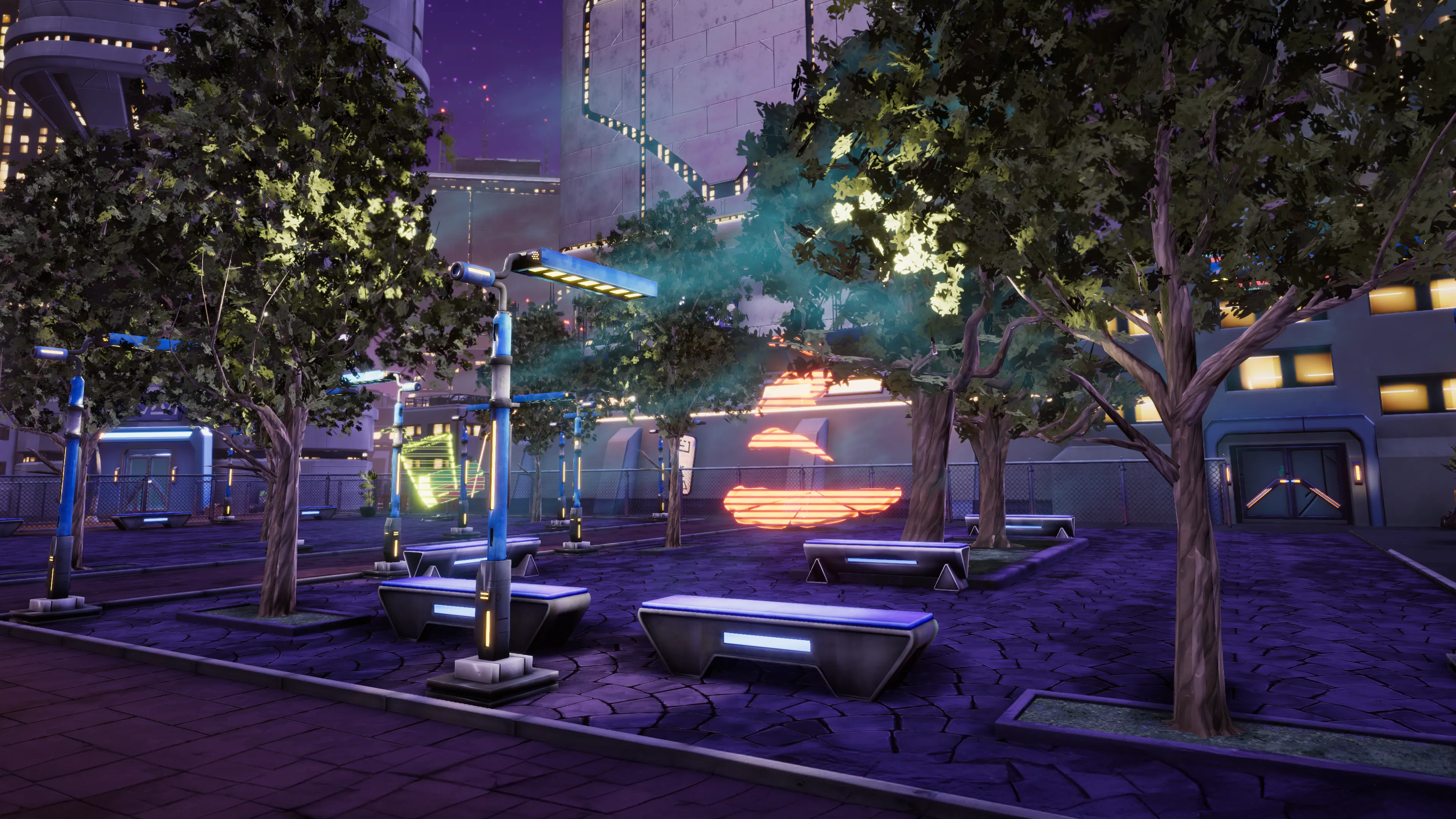 Stylized Cyberpunk Street, image 21