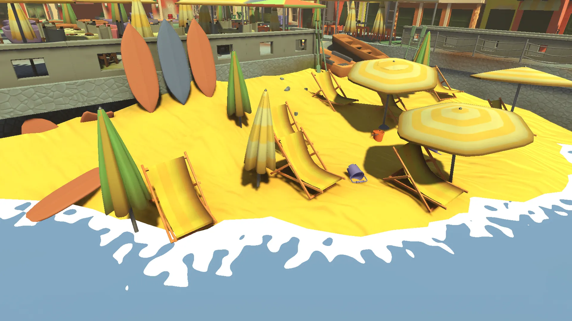 Stylized Tuscany Seaside City, image 15