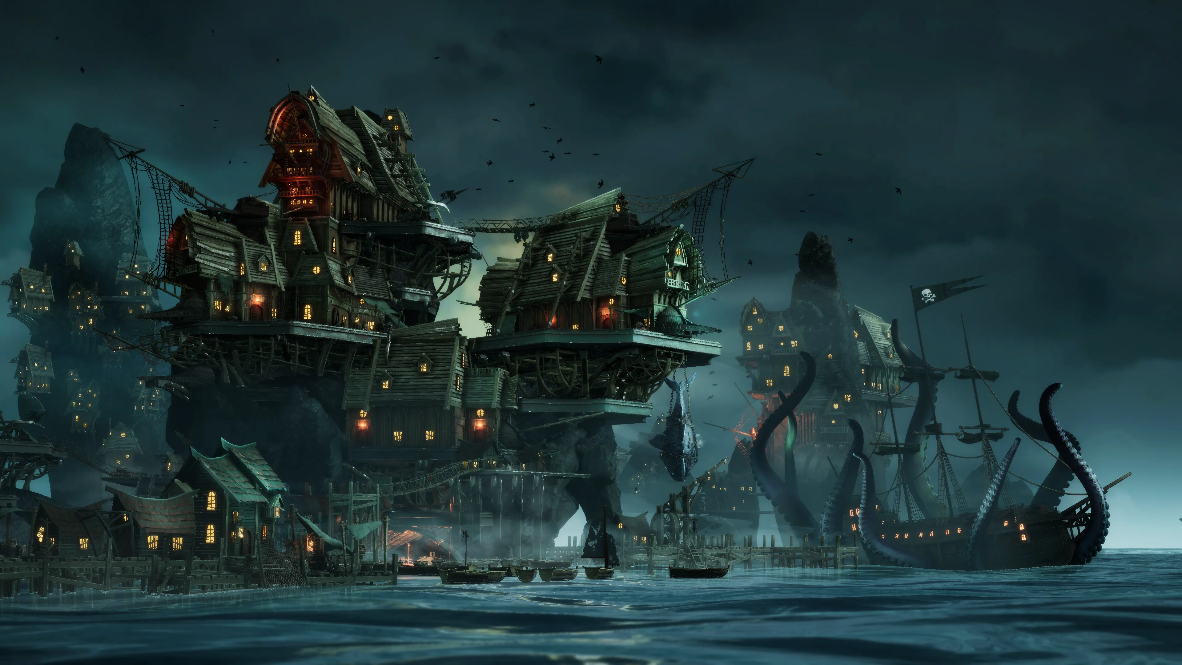 Stylized Pirate Port City, image 40