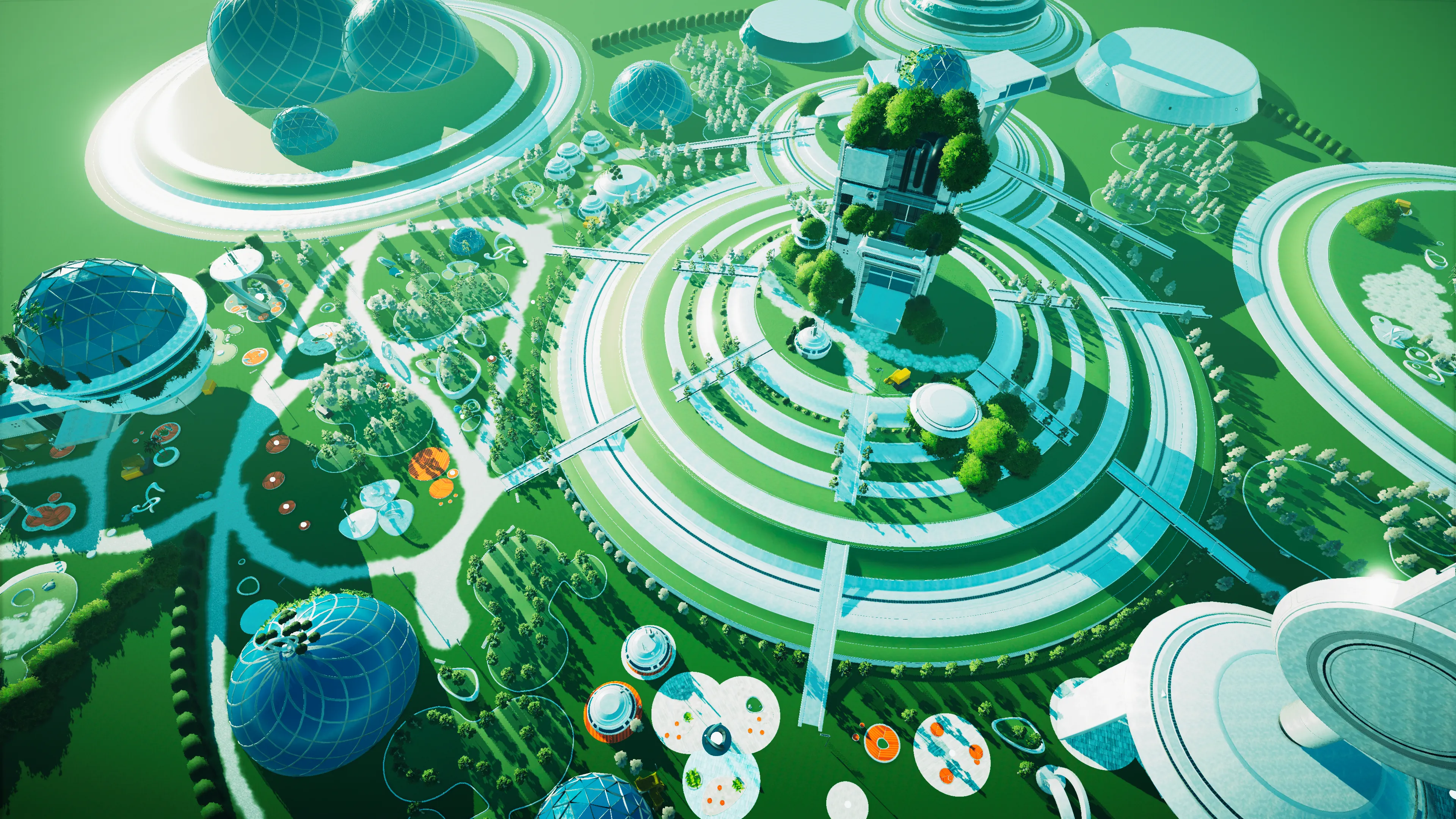Stylized Solarpunk City, image 30