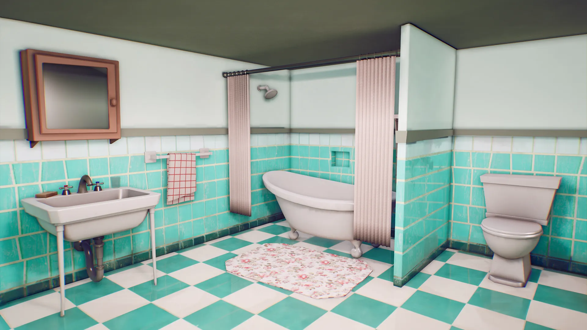 Stylized House Interior, image 12