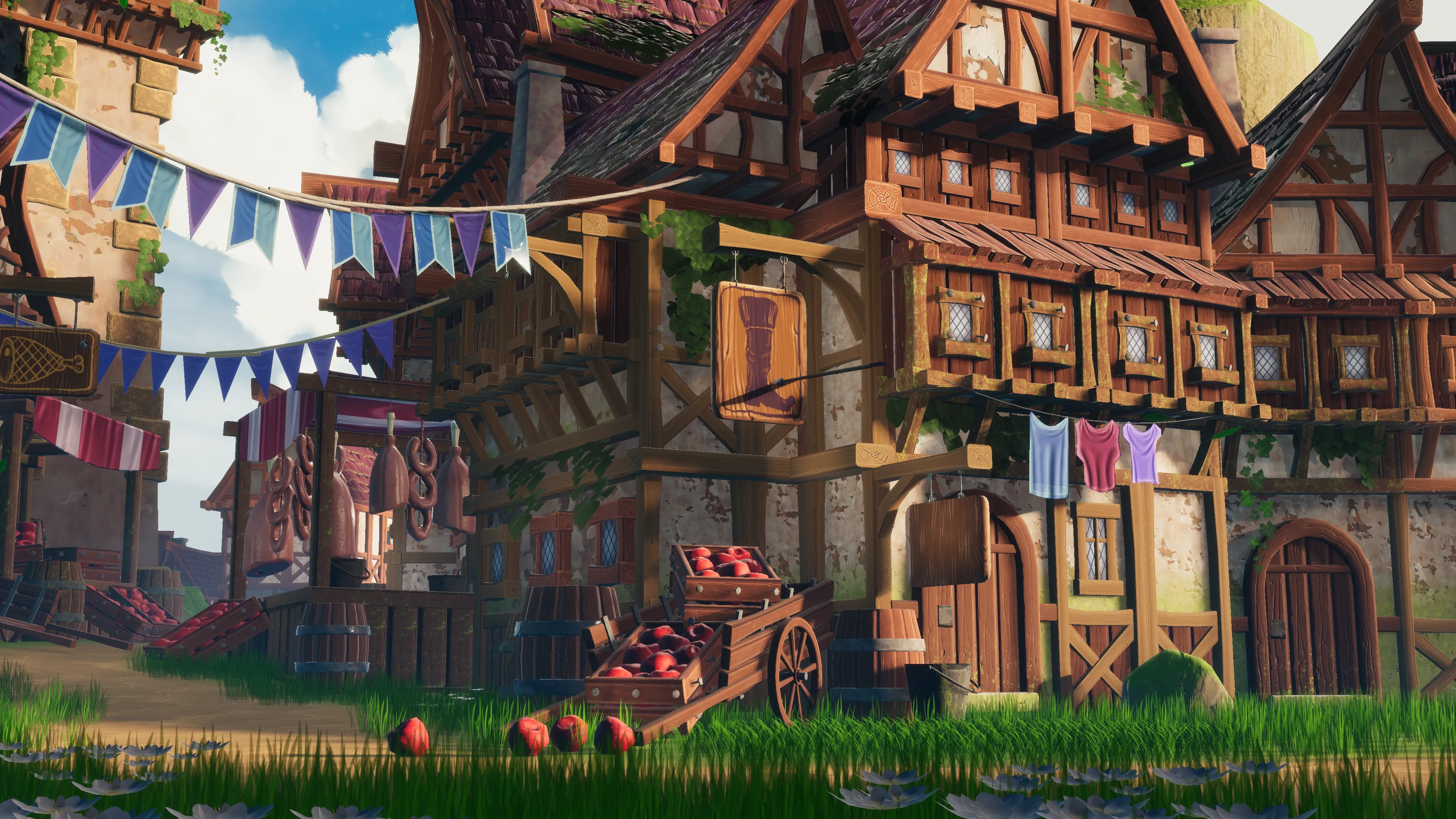 Stylized Medieval Town, image 19