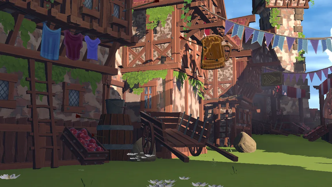 Stylized Medieval Town, image 12