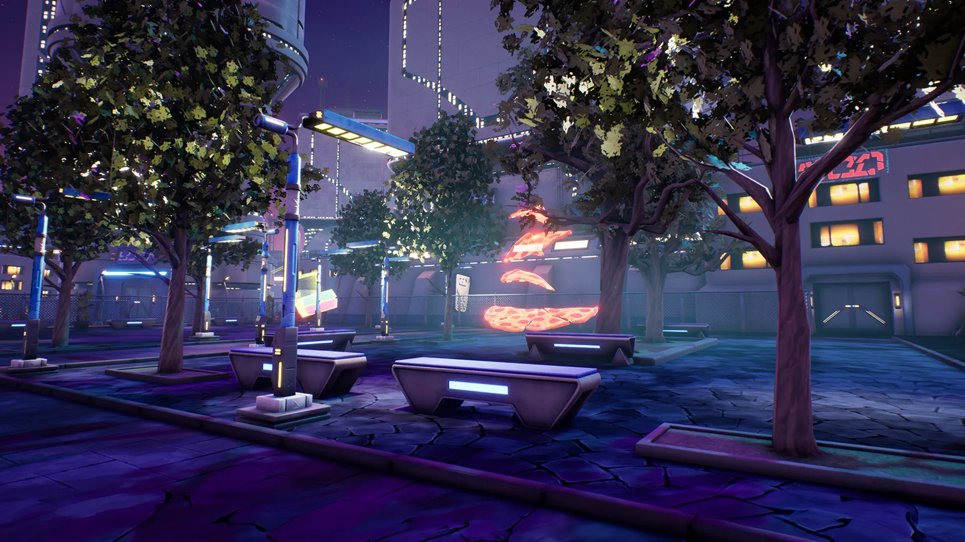 Stylized Cyberpunk Street, image 8