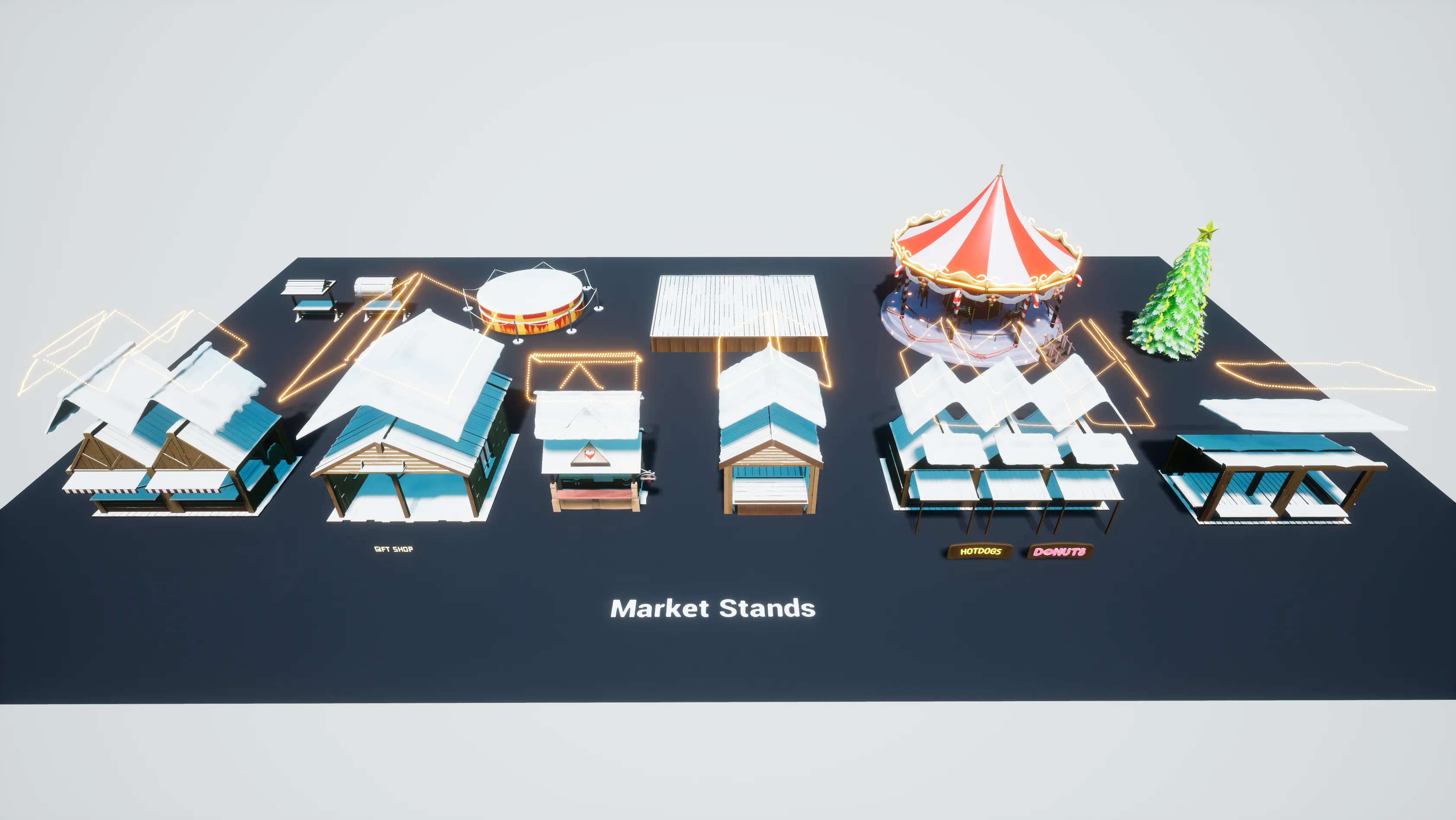 Stylized Christmas Market, image 15