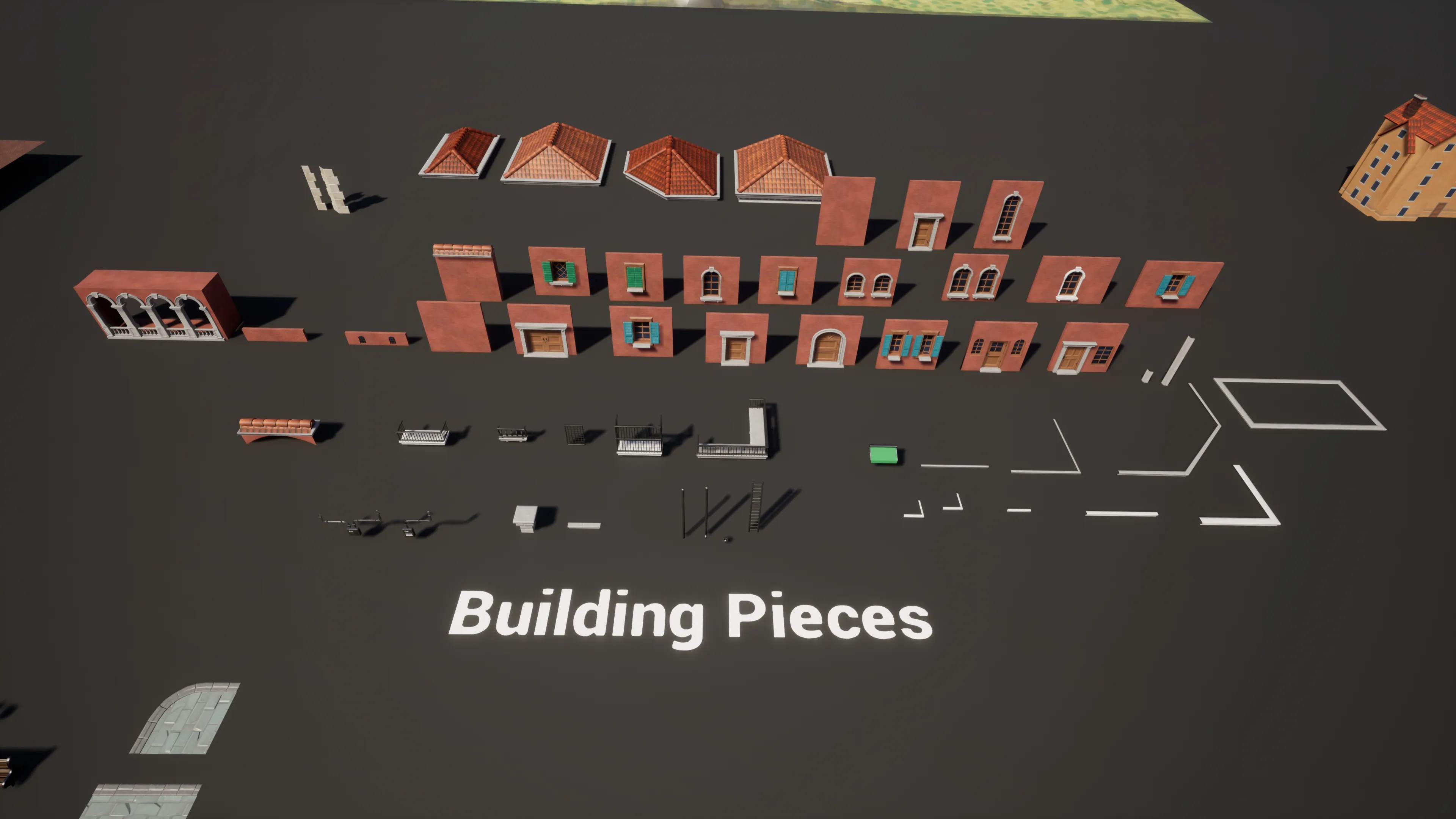 Stylized Italian Town, image 12
