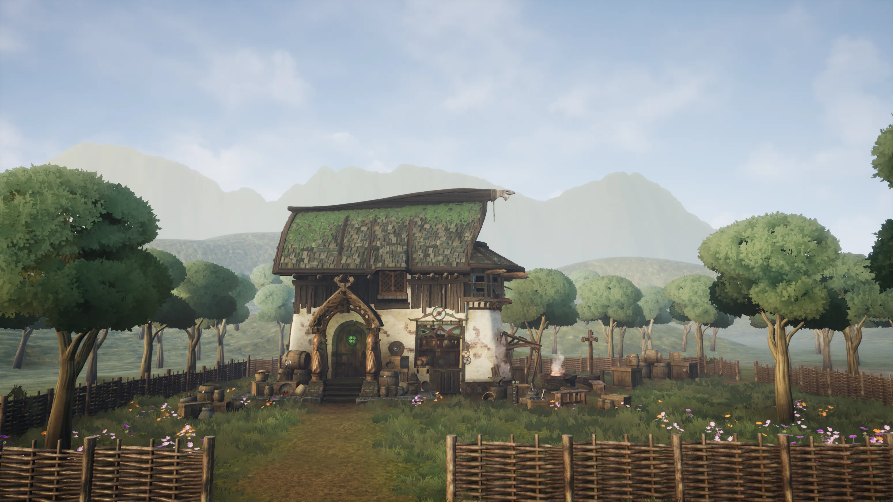 Stylized Viking Hut, image 3