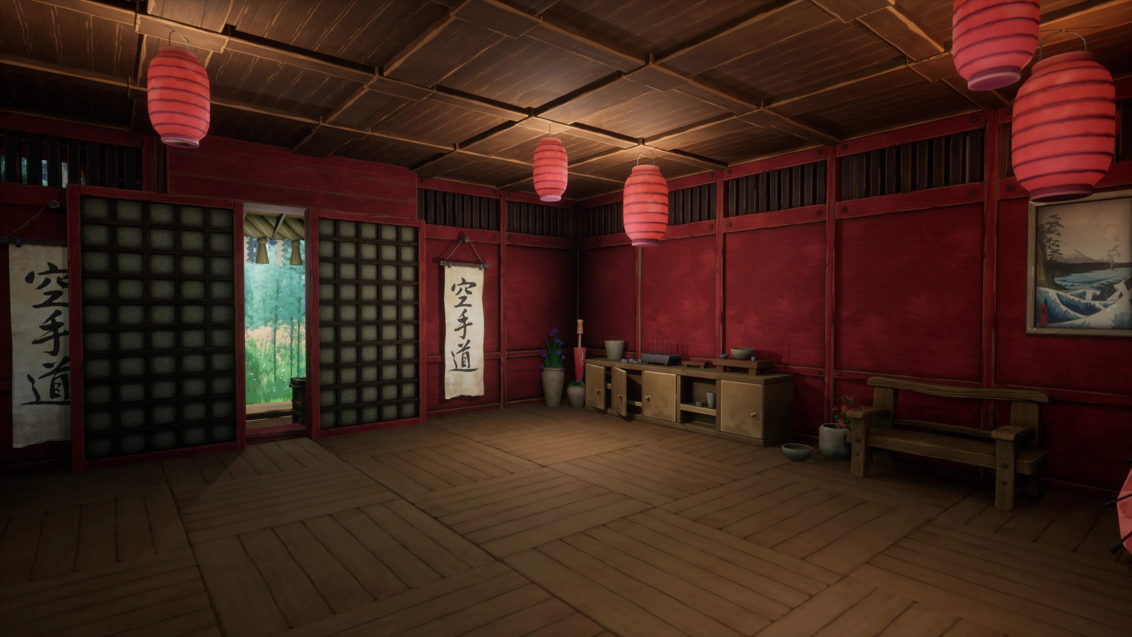 Stylized Japanese Shrine, image 17