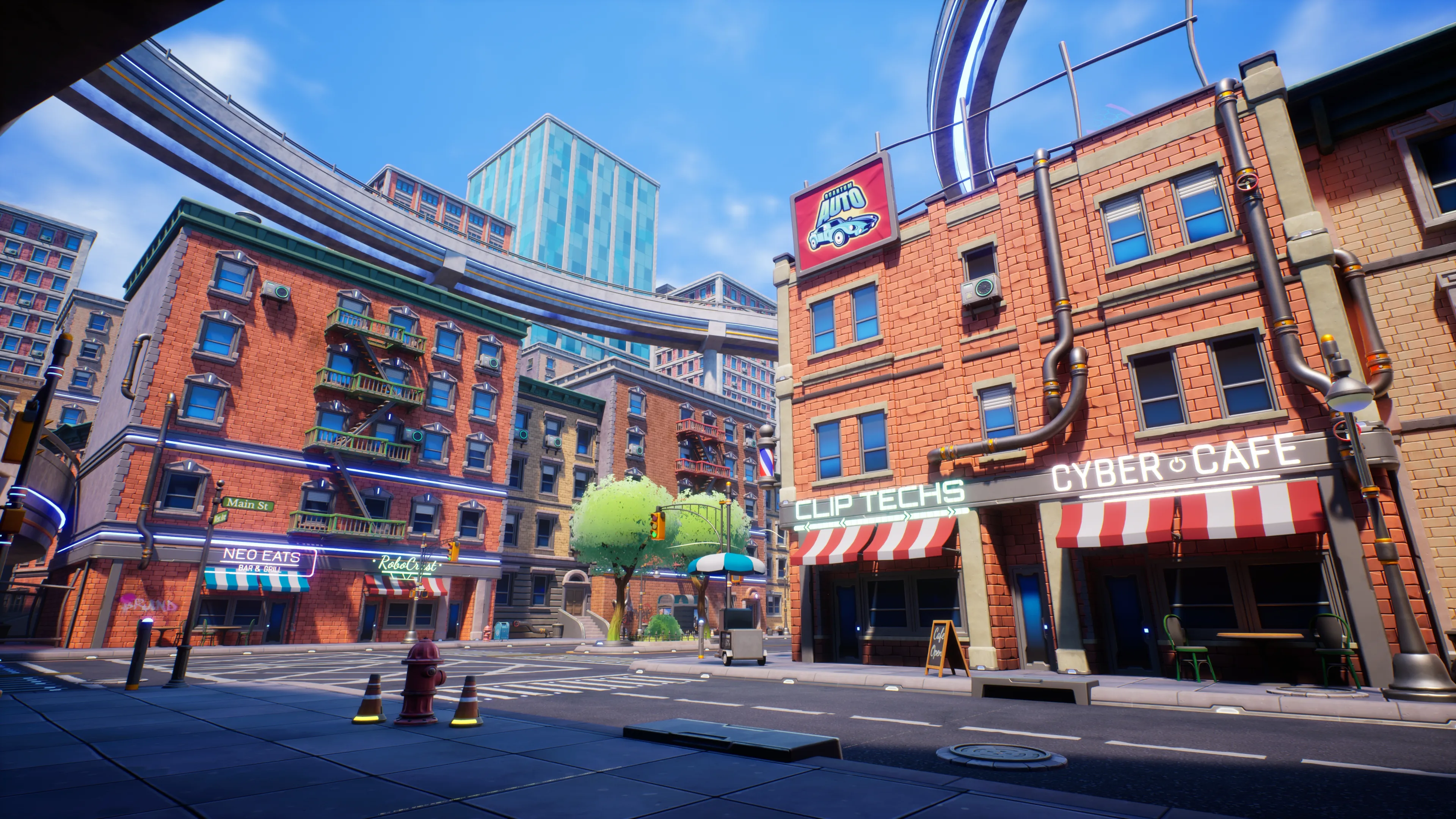 Stylized Sci-Fi Modern City, image 3
