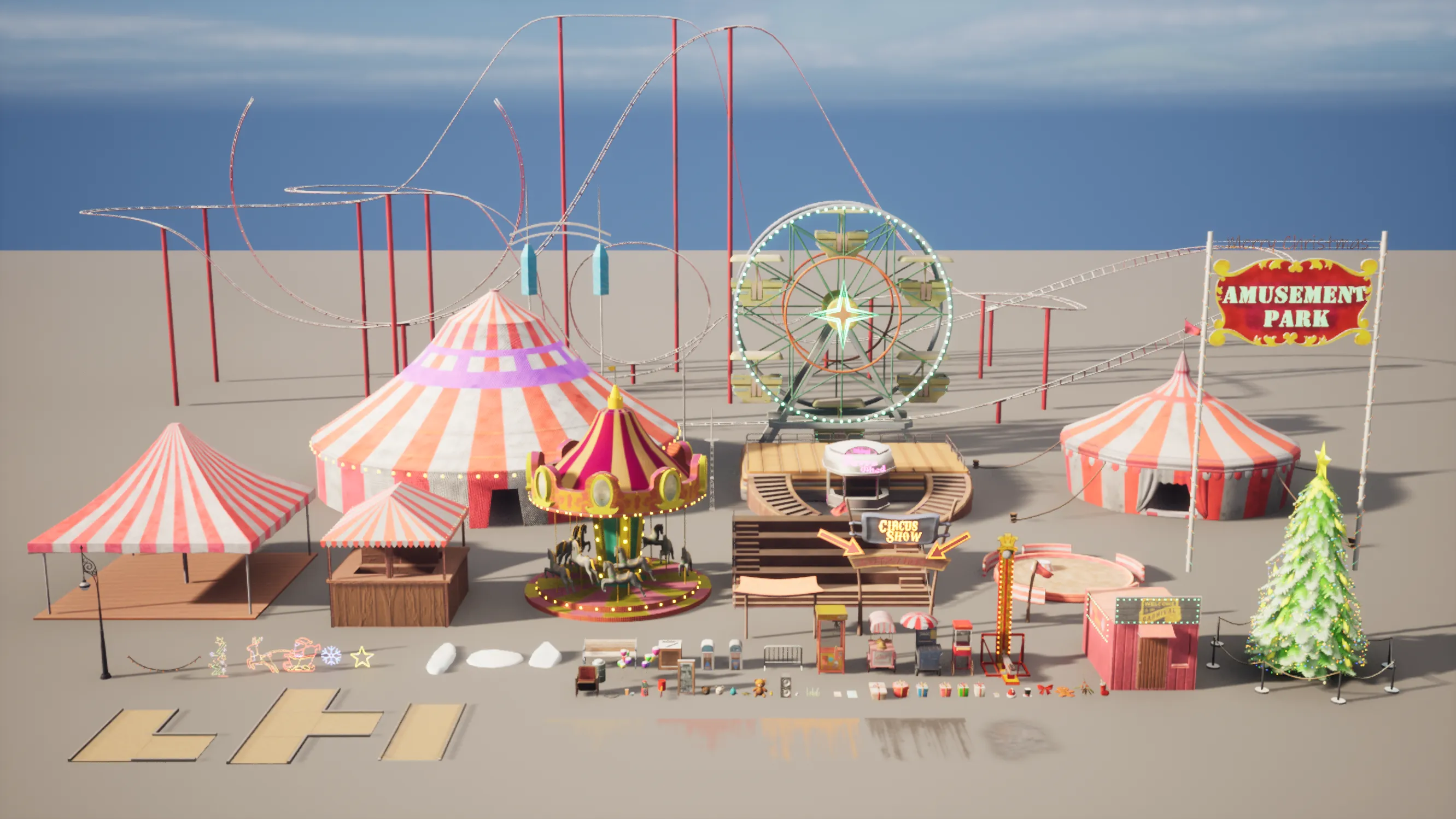 Stylized Christmas Amusement, image 12