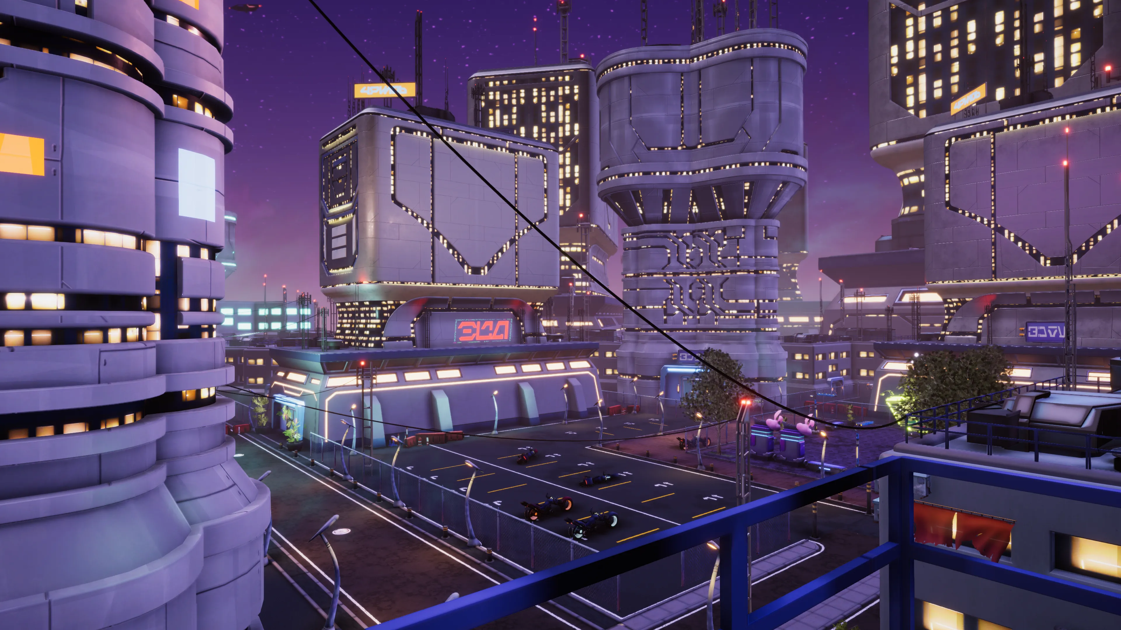 Stylized Cyberpunk Street, image 20