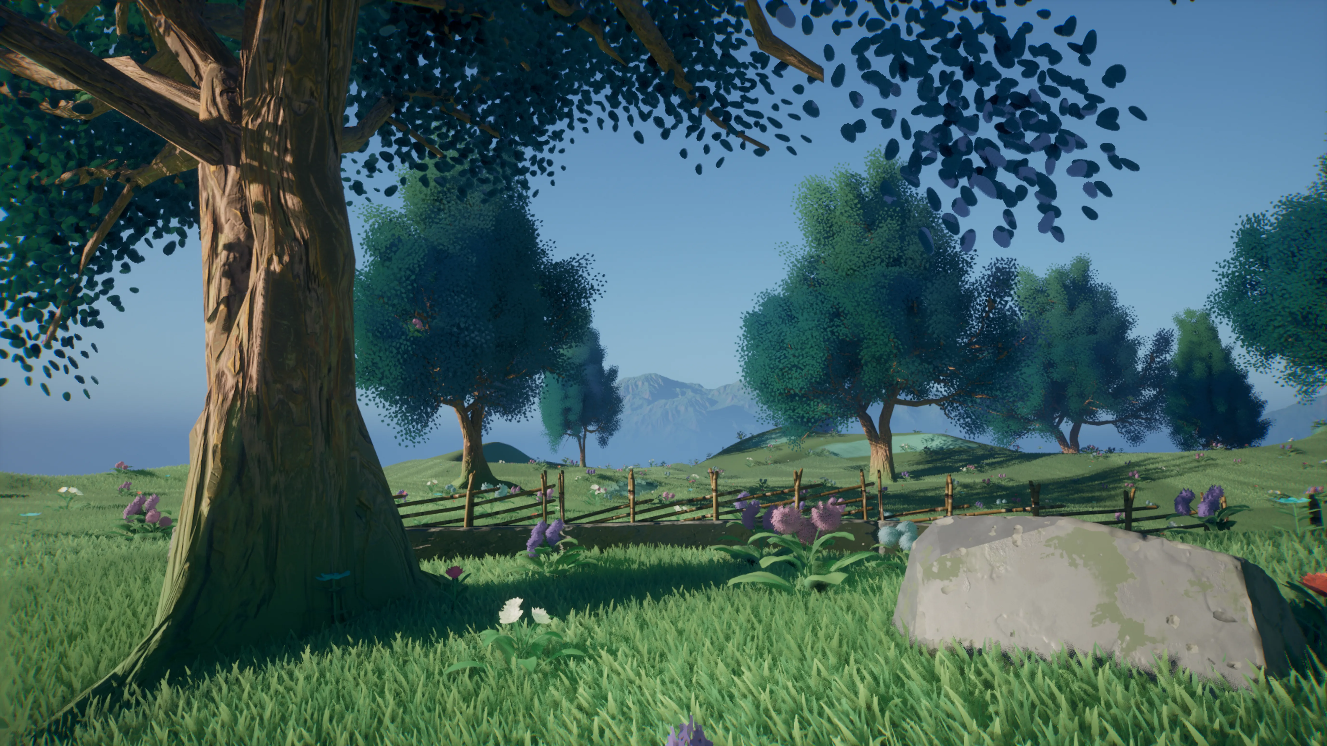 Stylized Azure Hillside, image 9