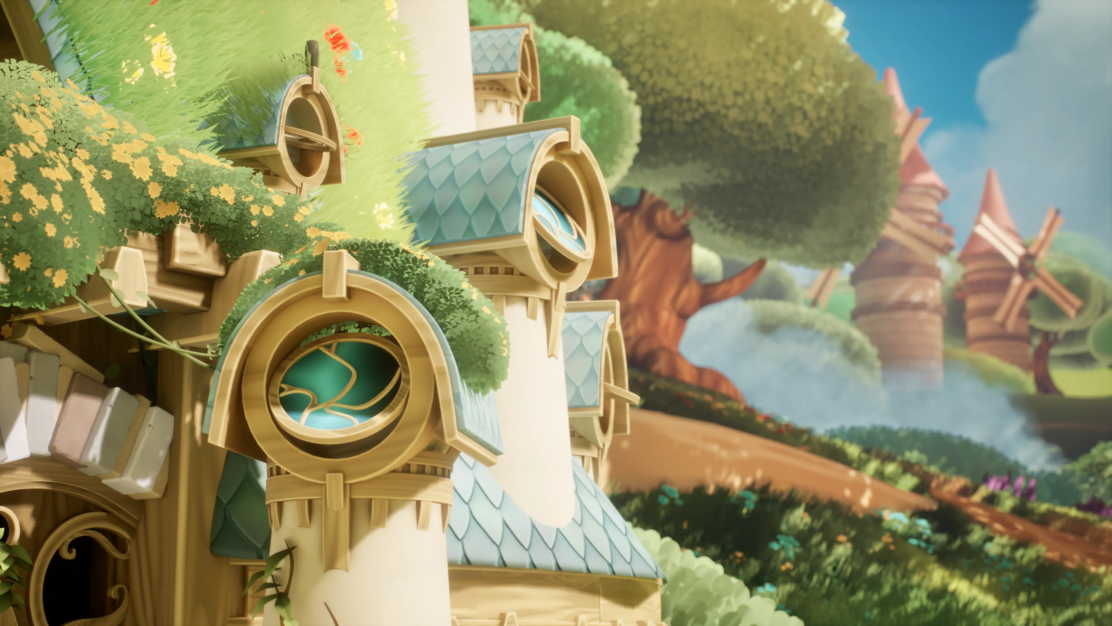 Stylized House Along River, image 11