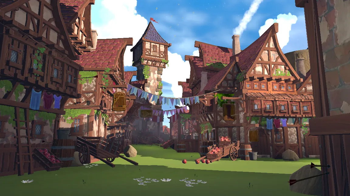 Stylized Medieval Town, image 10