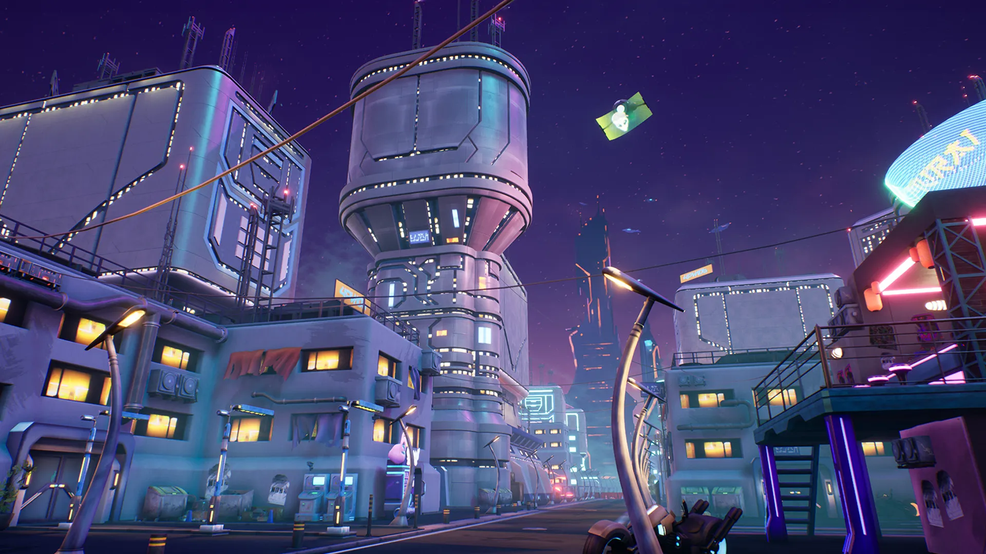 Stylized Cyberpunk Street, image 7