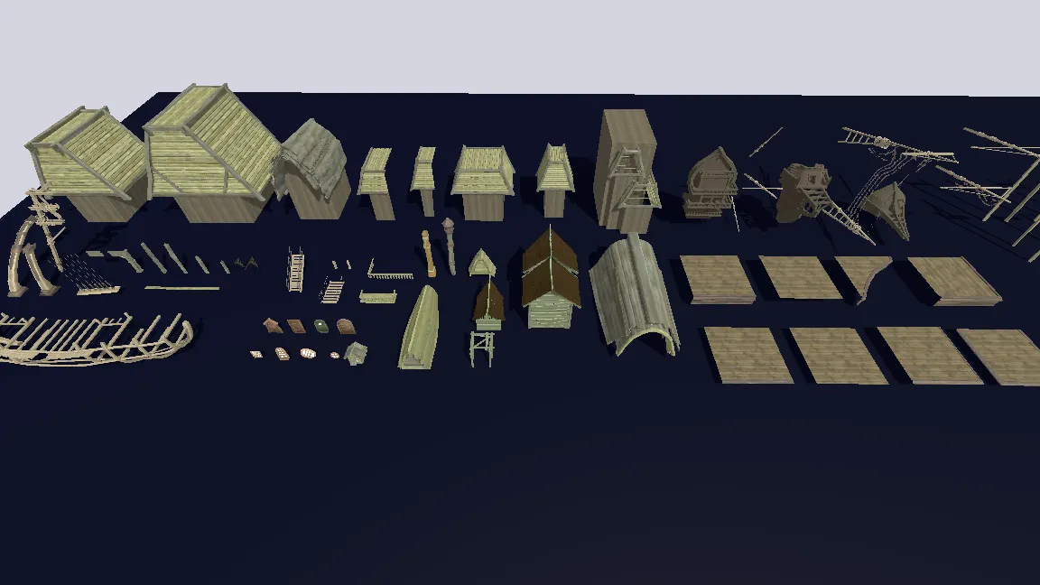 Stylized Pirate Port City, image 32