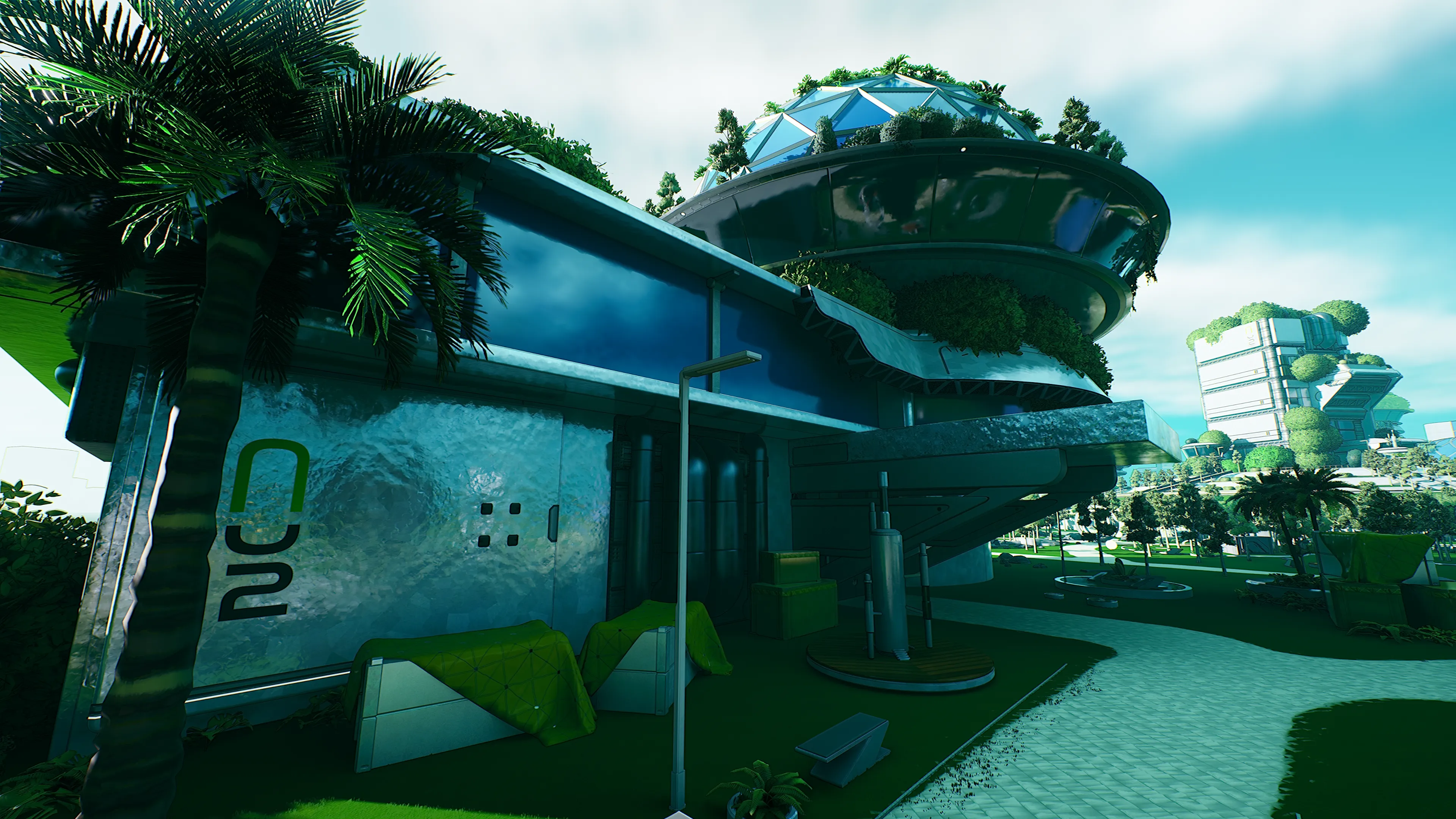 Stylized Solarpunk City, image 3