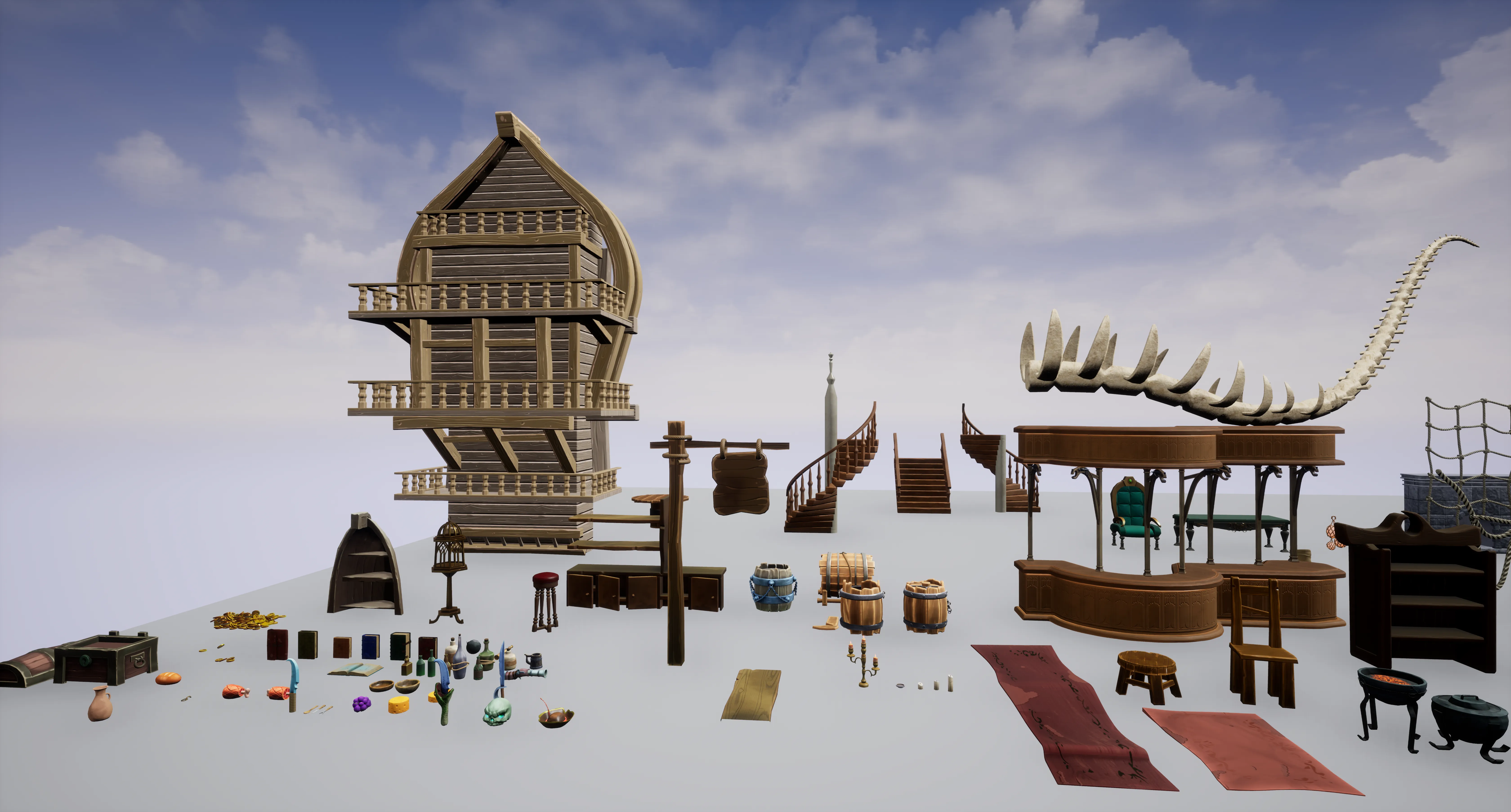 Stylized Pirate Tavern, image 11