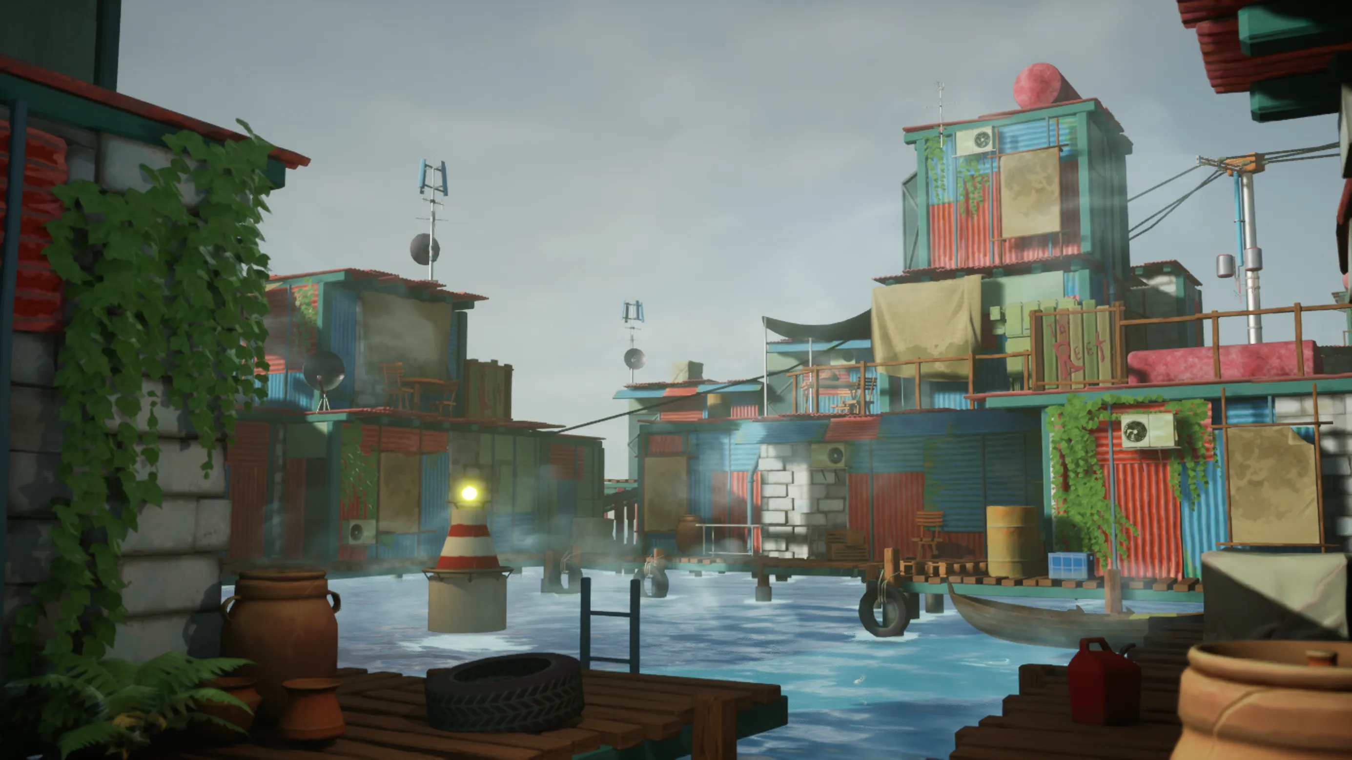Stylized Floating Slums, image 6