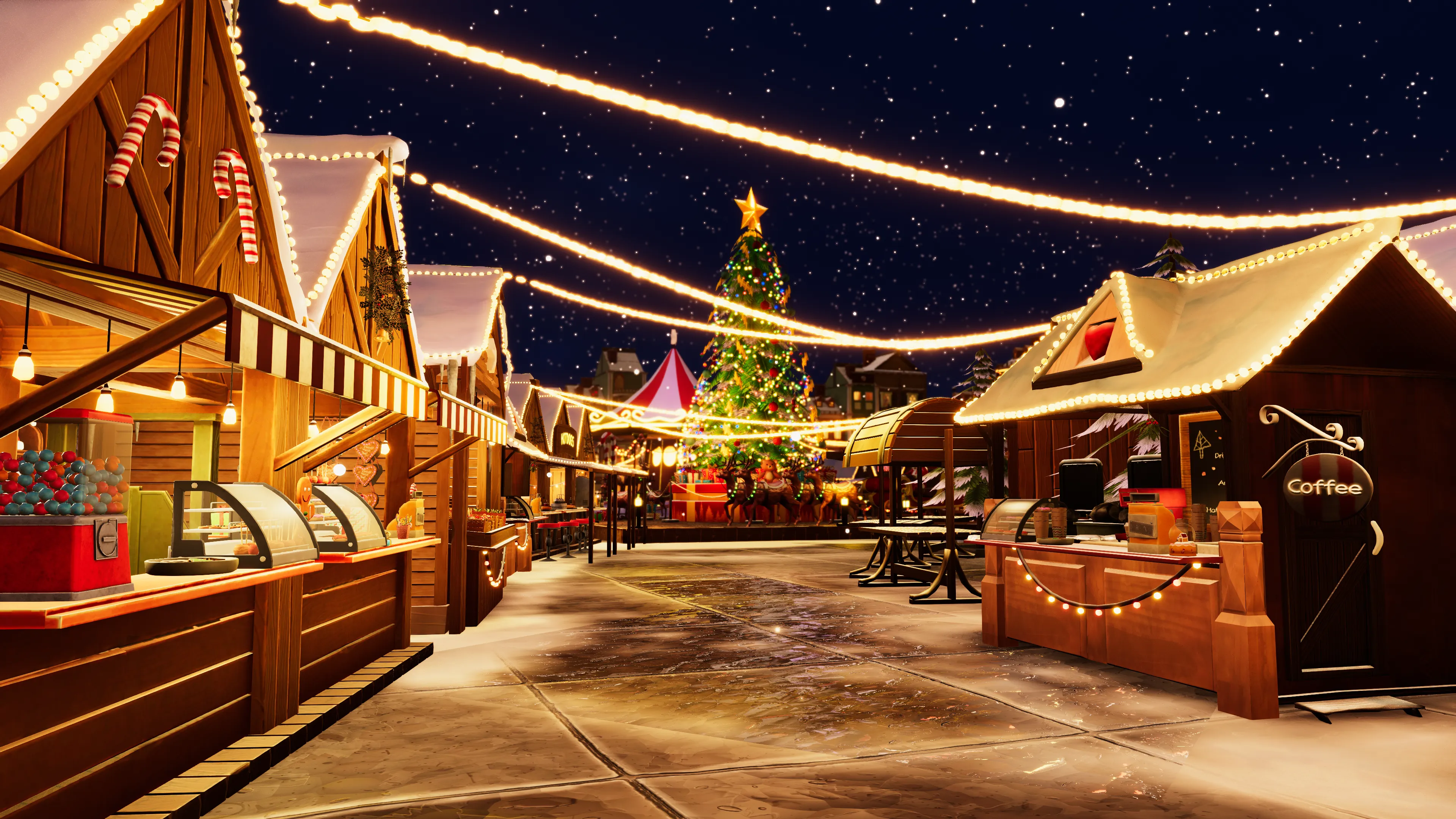 Stylized Christmas Market, image 22