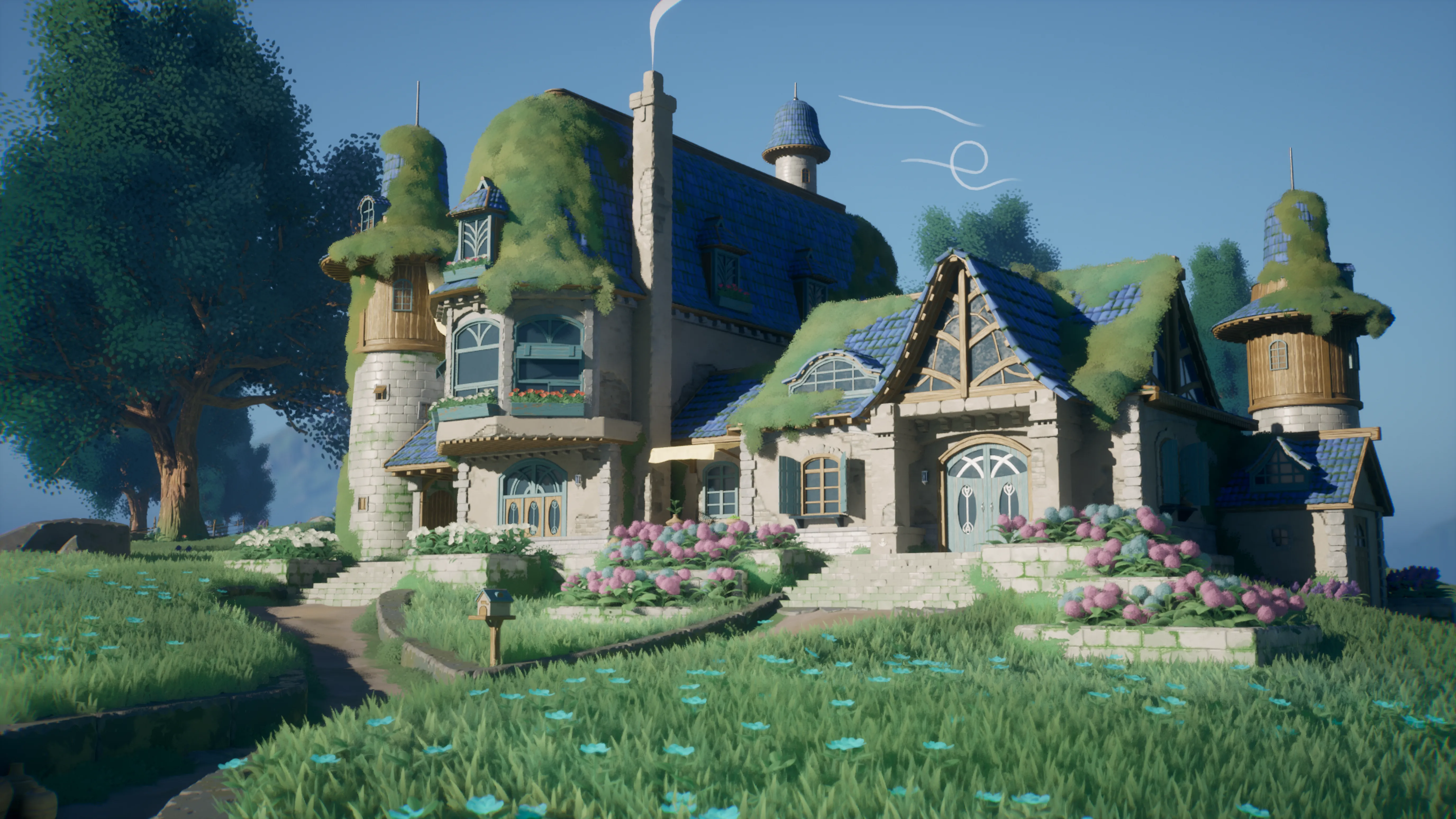 Stylized Azure Hillside, image 3