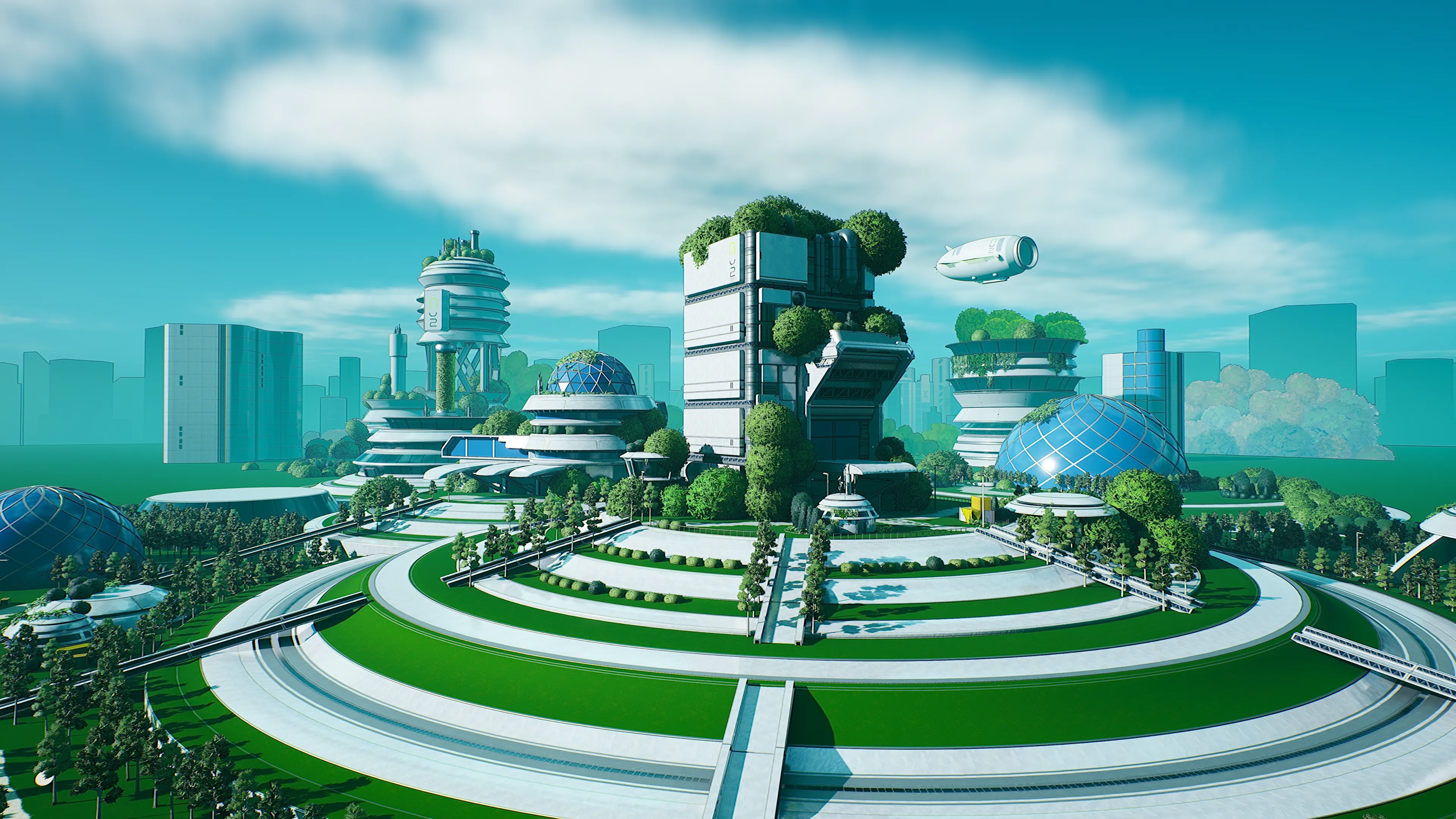 Stylized Solarpunk City, image 9