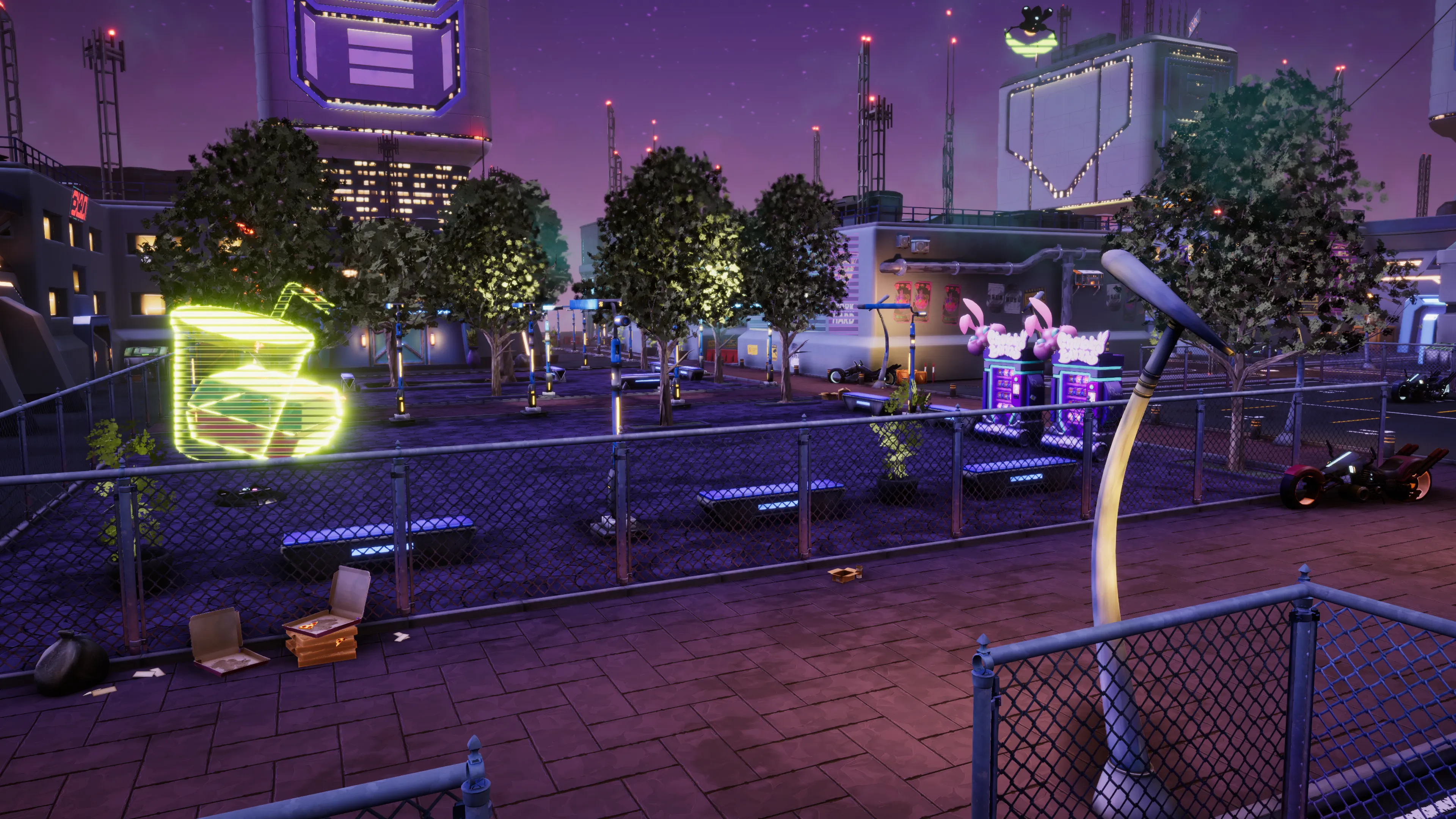 Stylized Cyberpunk Street, image 22