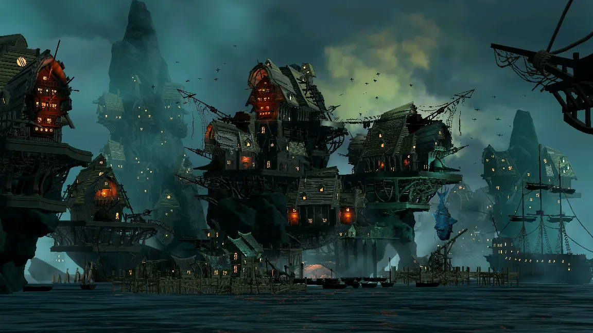 Stylized Pirate Port City, image 20