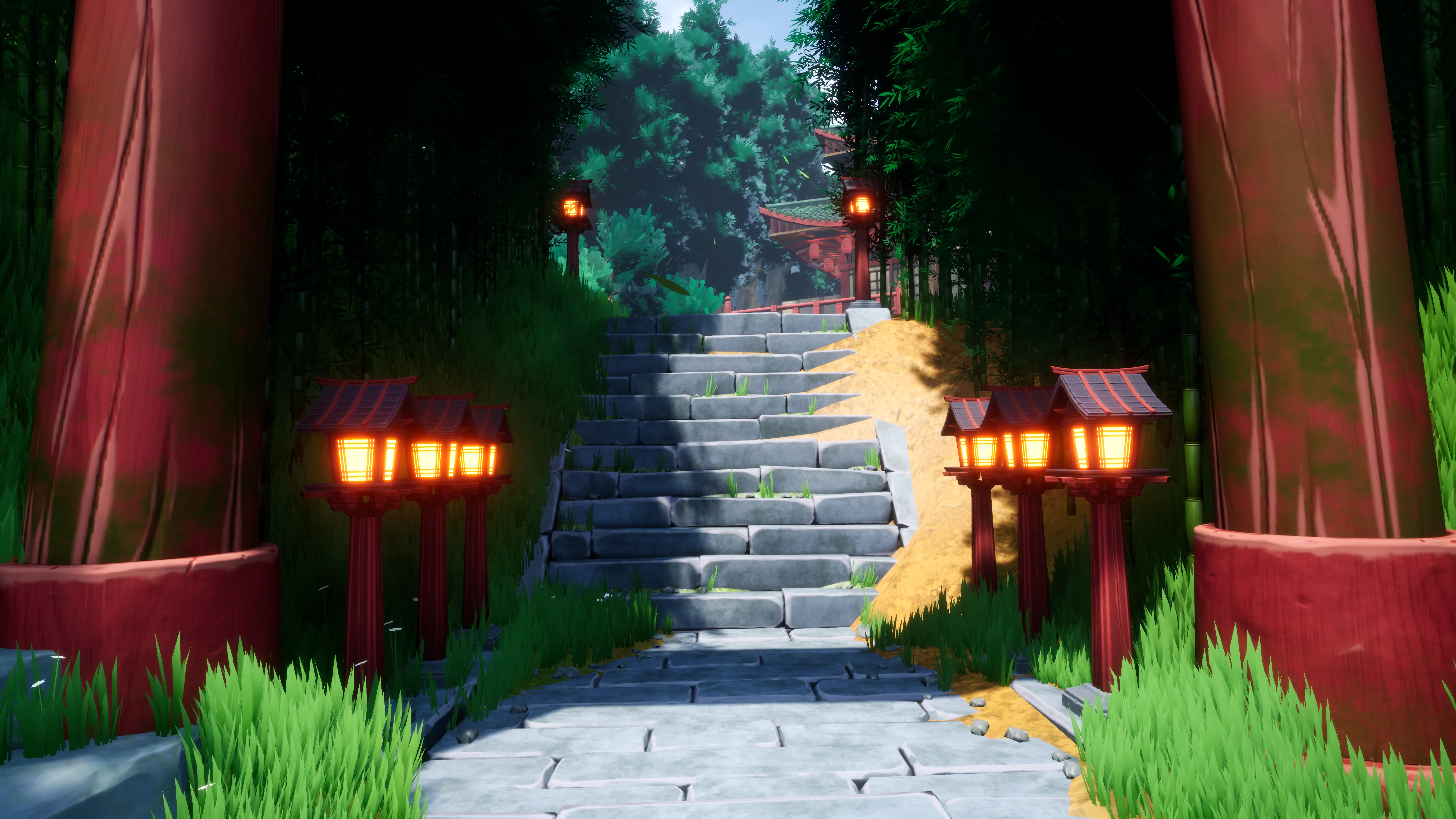 Stylized Japanese Shrine, image 6